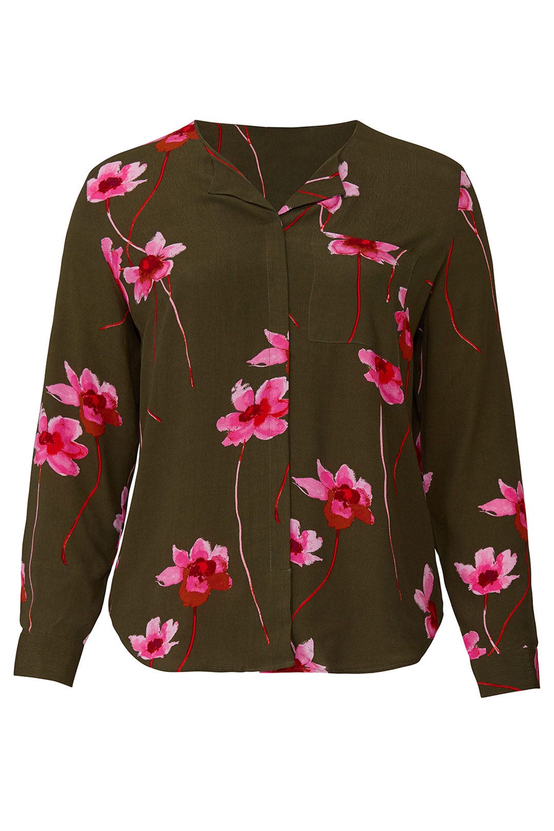 Floral Printed Button Down by JUNAROSE 3