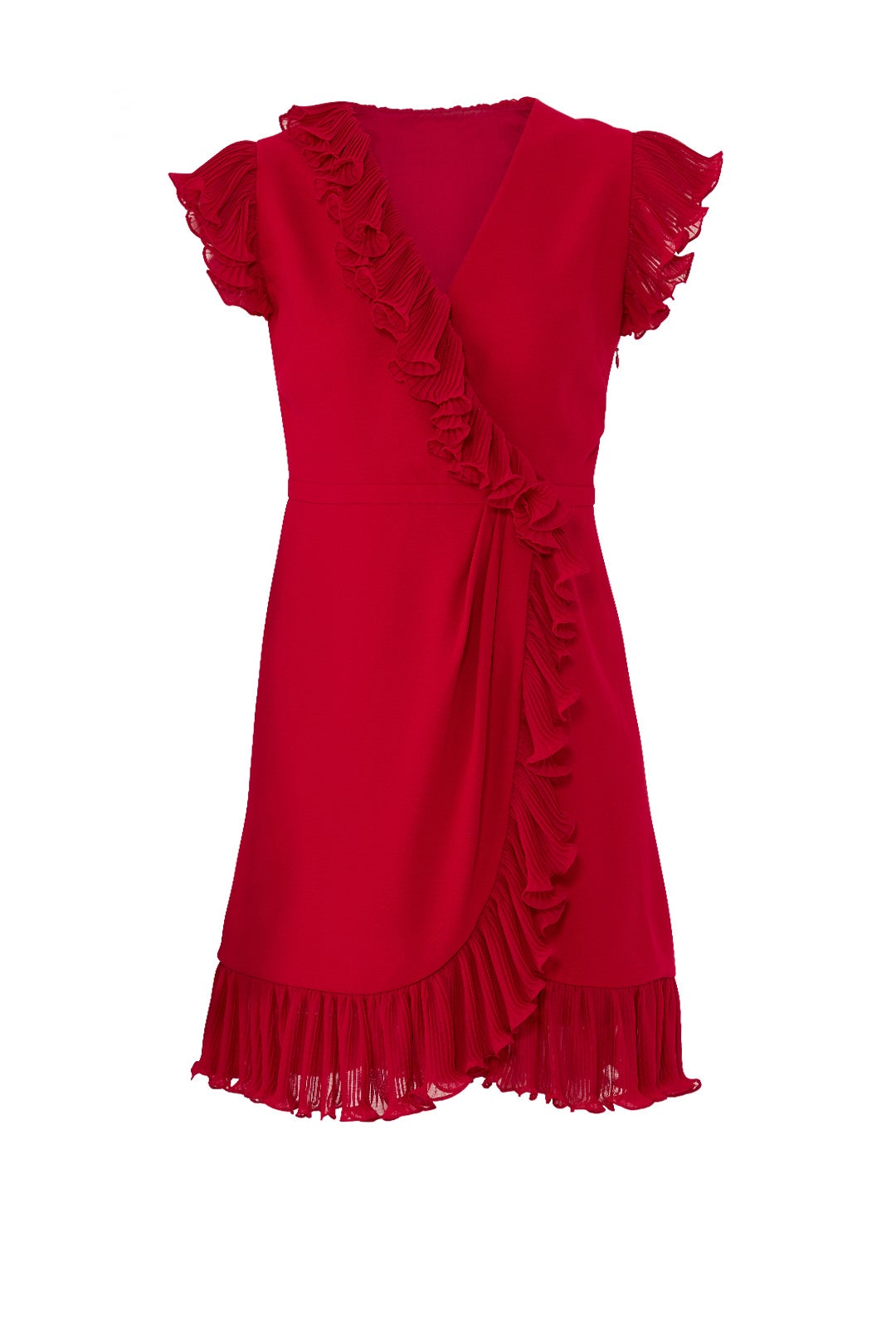 Red Flutter Ruffle Dress by Jill Jill Stuart