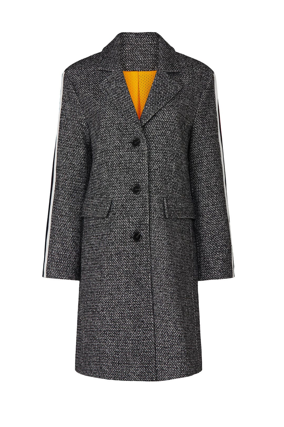 Stripe Tweed Coat by Koché x RTR | Rent the Runway