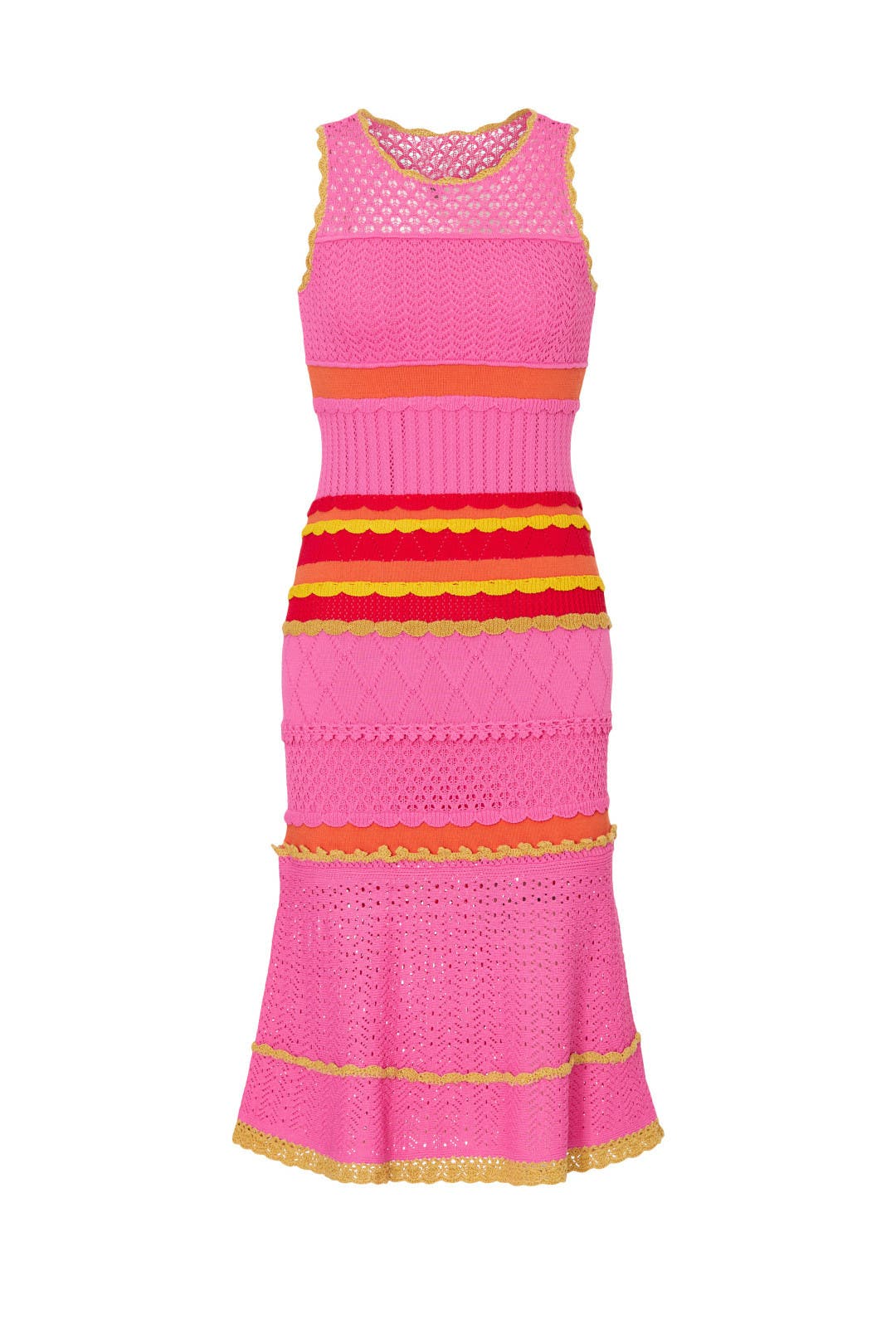 Mixed Midi Dress by Milly | Rent the Runway