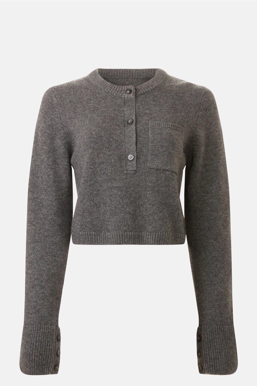 Premium Cashmino Utility Henley Sweater by NAADAM 4