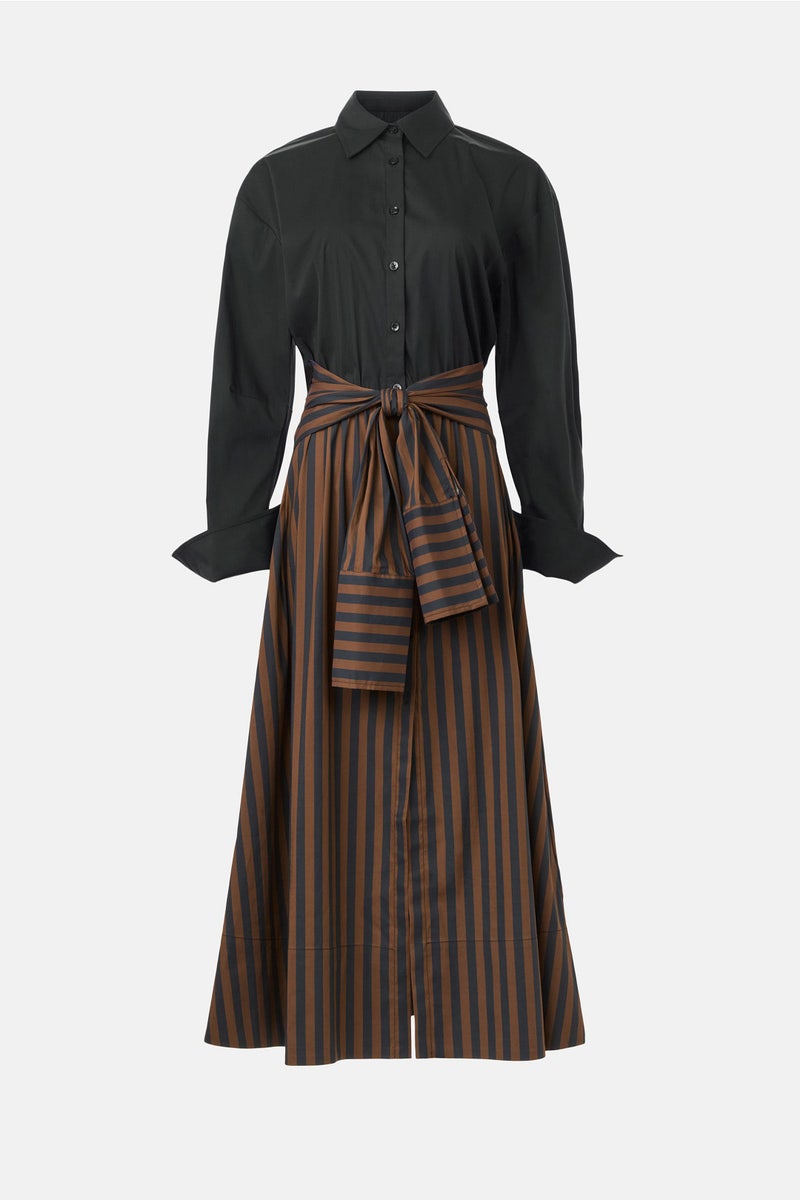 Loch Poplin Tie Maxi Dress by SIMONMILLER - Photo 4