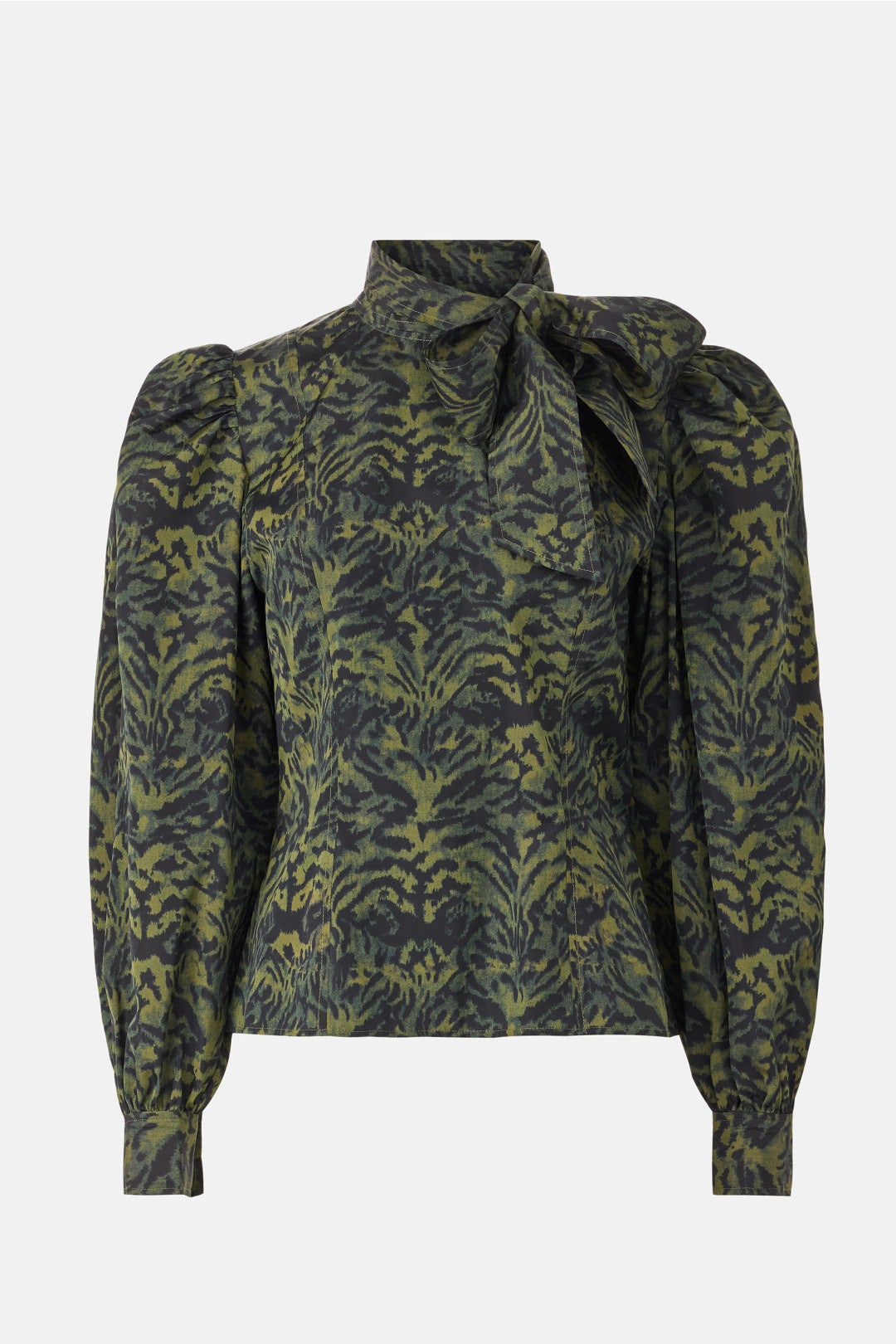 Giorgia Silk Neck Tie Blouse by Ulla Johnson 4