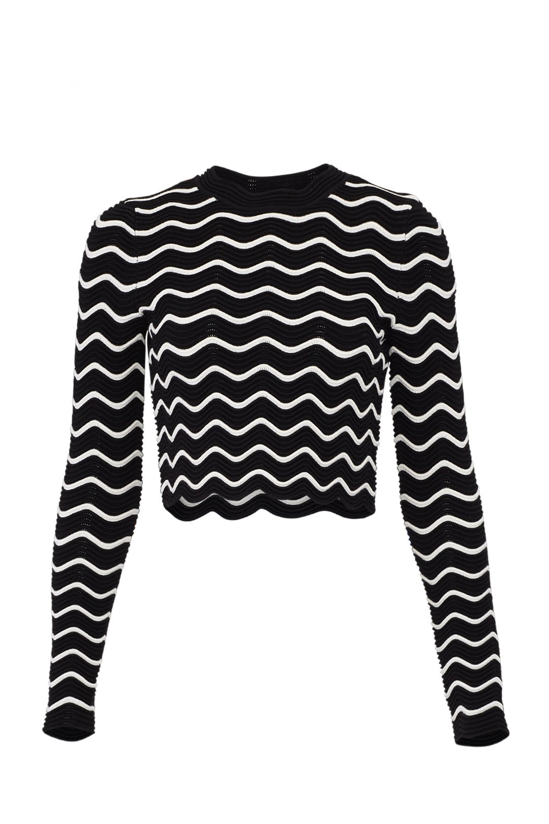 Textured Wave Pullover by Milly