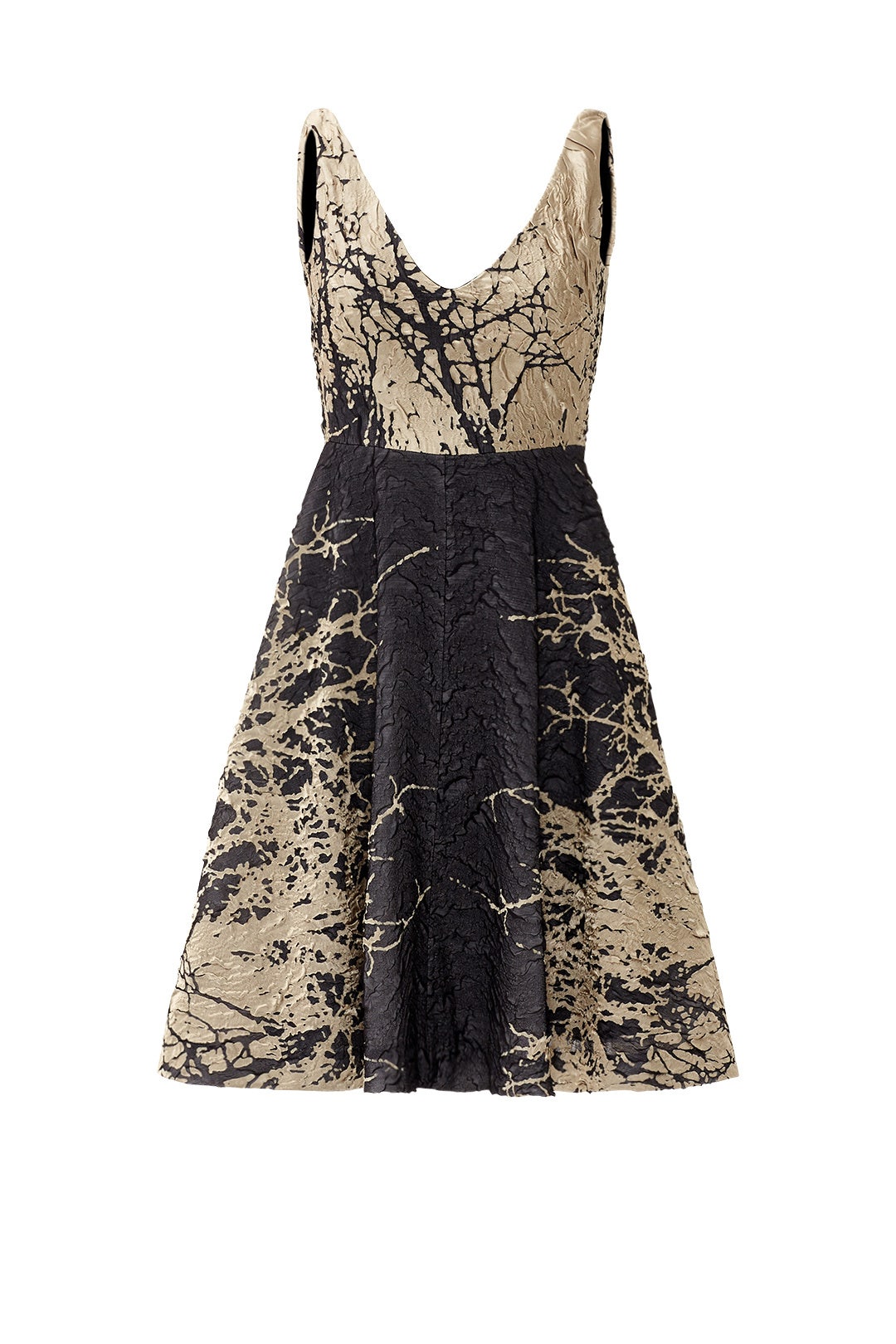 Gold Brush Dress by Josie Natori