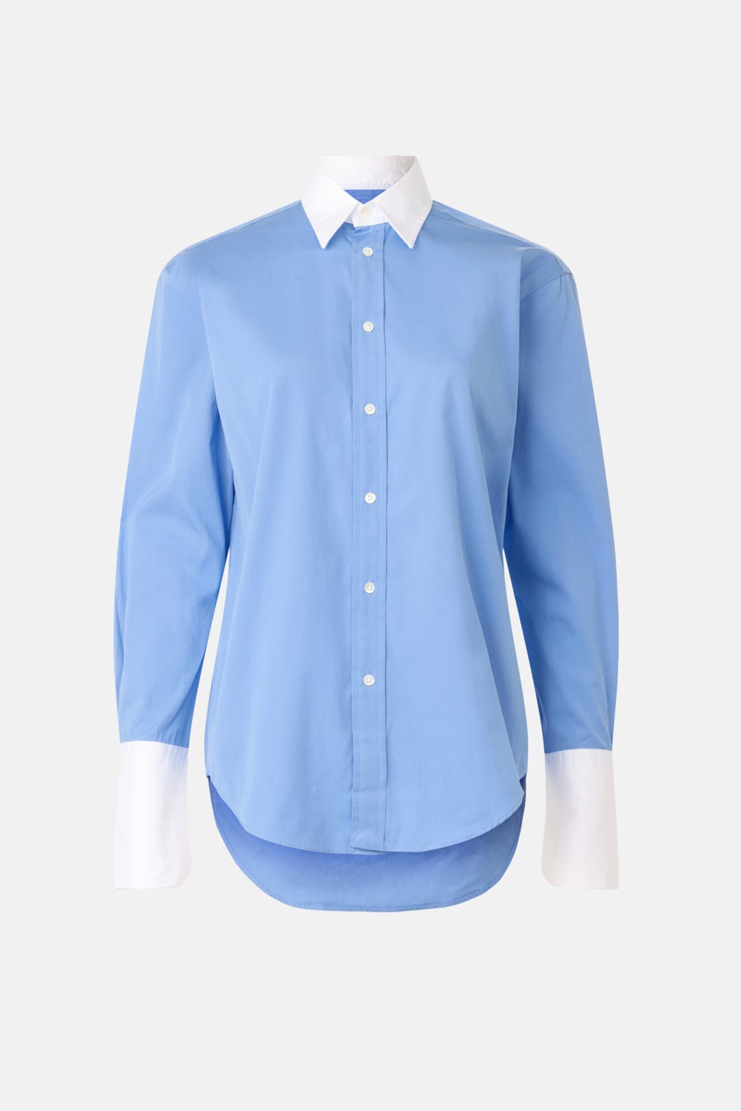 (取寄) ローレン ラルフローレン レディース ロング スリーブ ボタン フロント シャツ Lauren Ralph Lauren women Long Sleeve Button Front Shirt Blue/White Lauren Ralph Lauren Plus Size Easy Care Point Collar Long