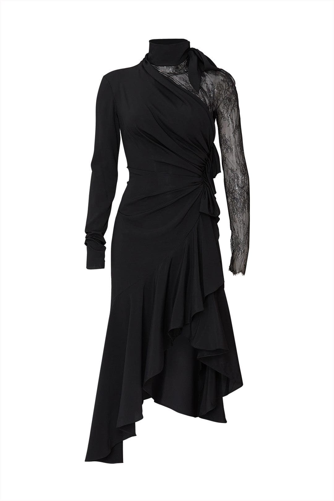 Black Lace Paneled Dress by Philosophy di Lorenzo Serafini 4