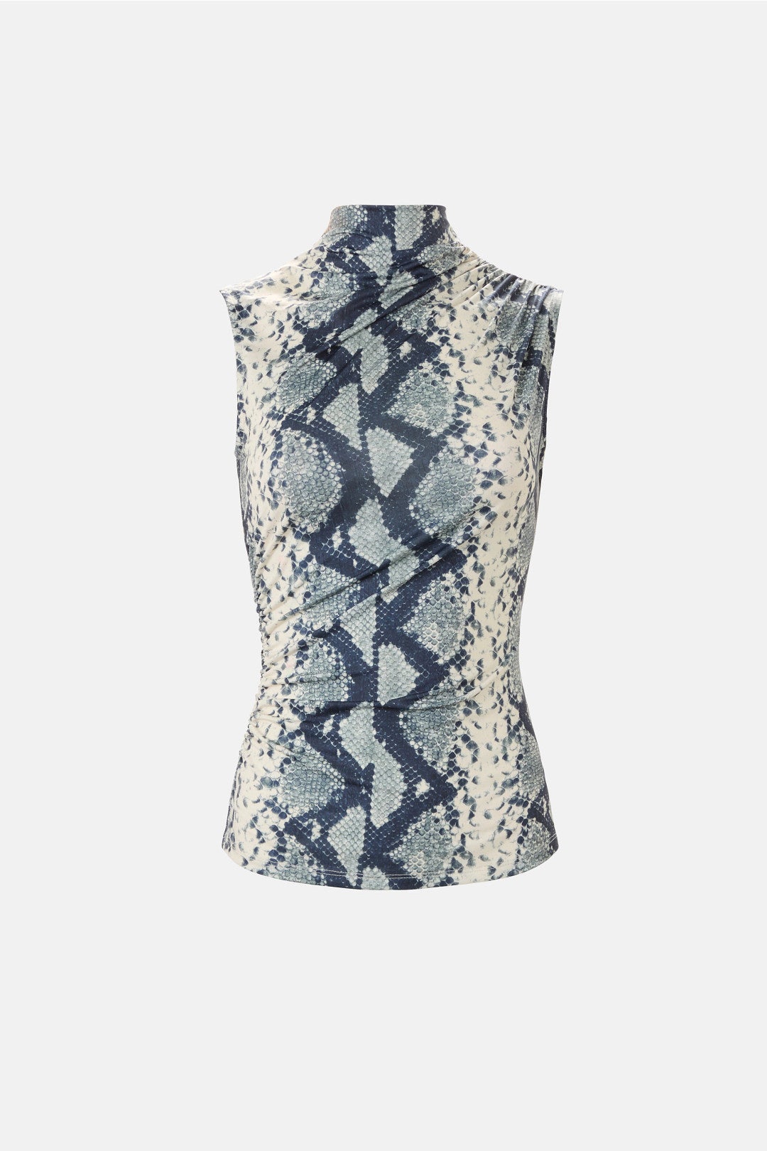 Printed Jersey Ruched Top by LAPOINTE