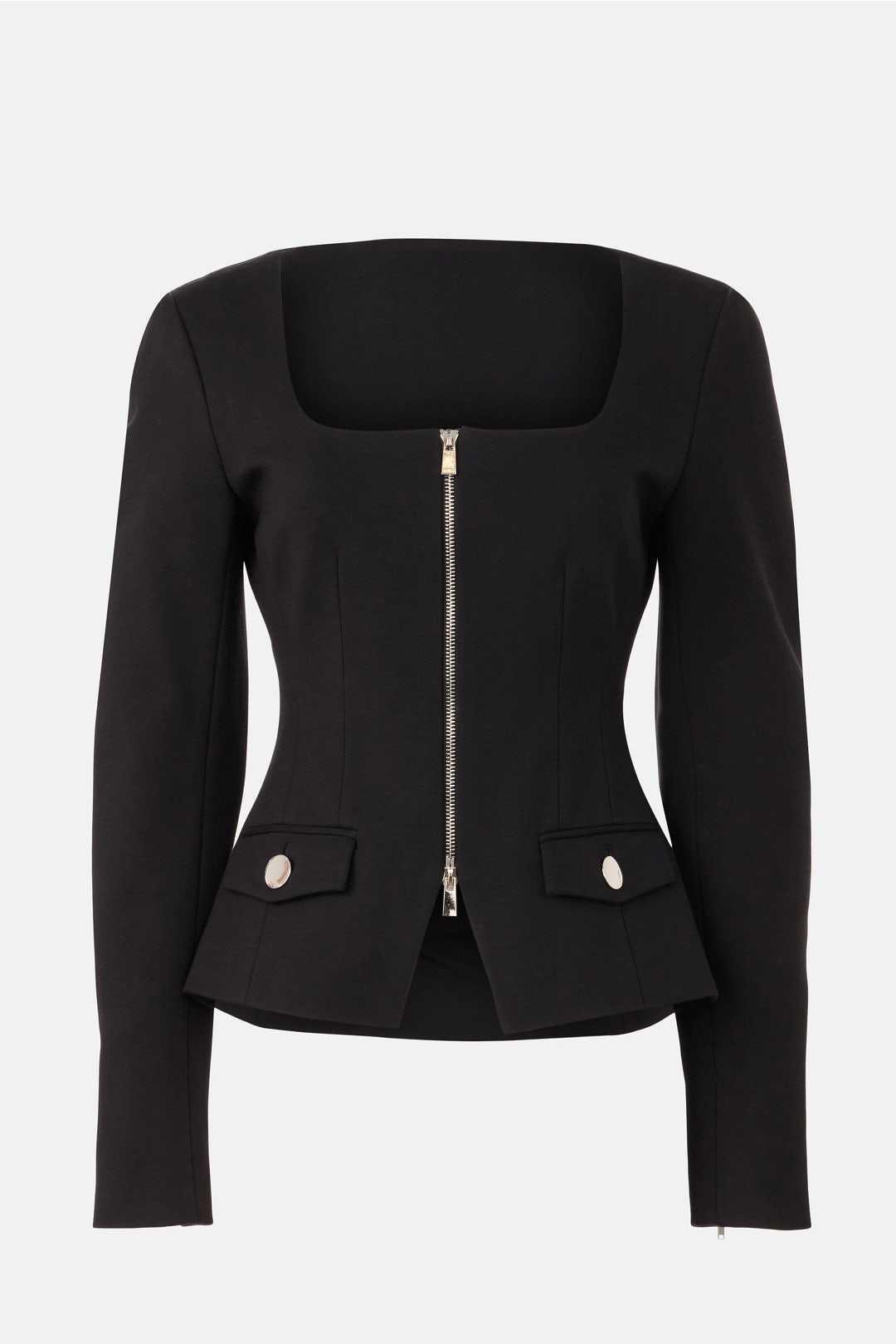 Ponte Zip Front Top by Toccin 4
