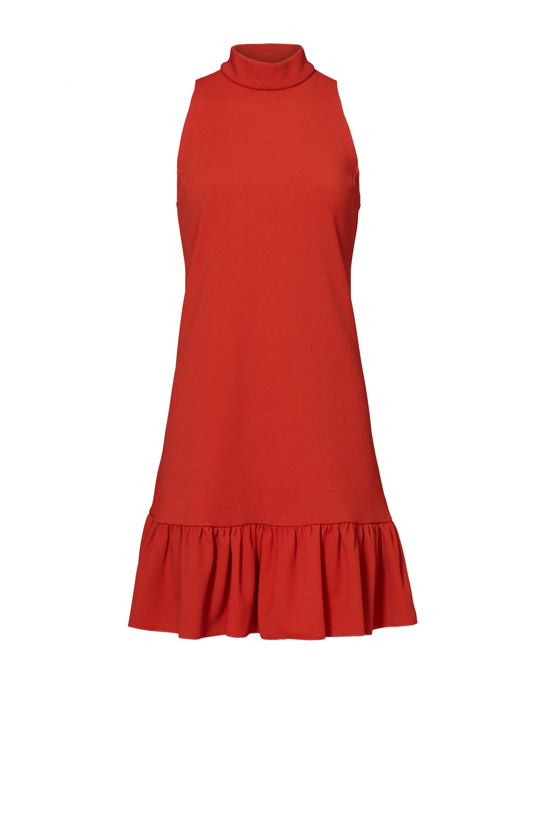 Red Ruffle Hem Dress by Trina Turk 3