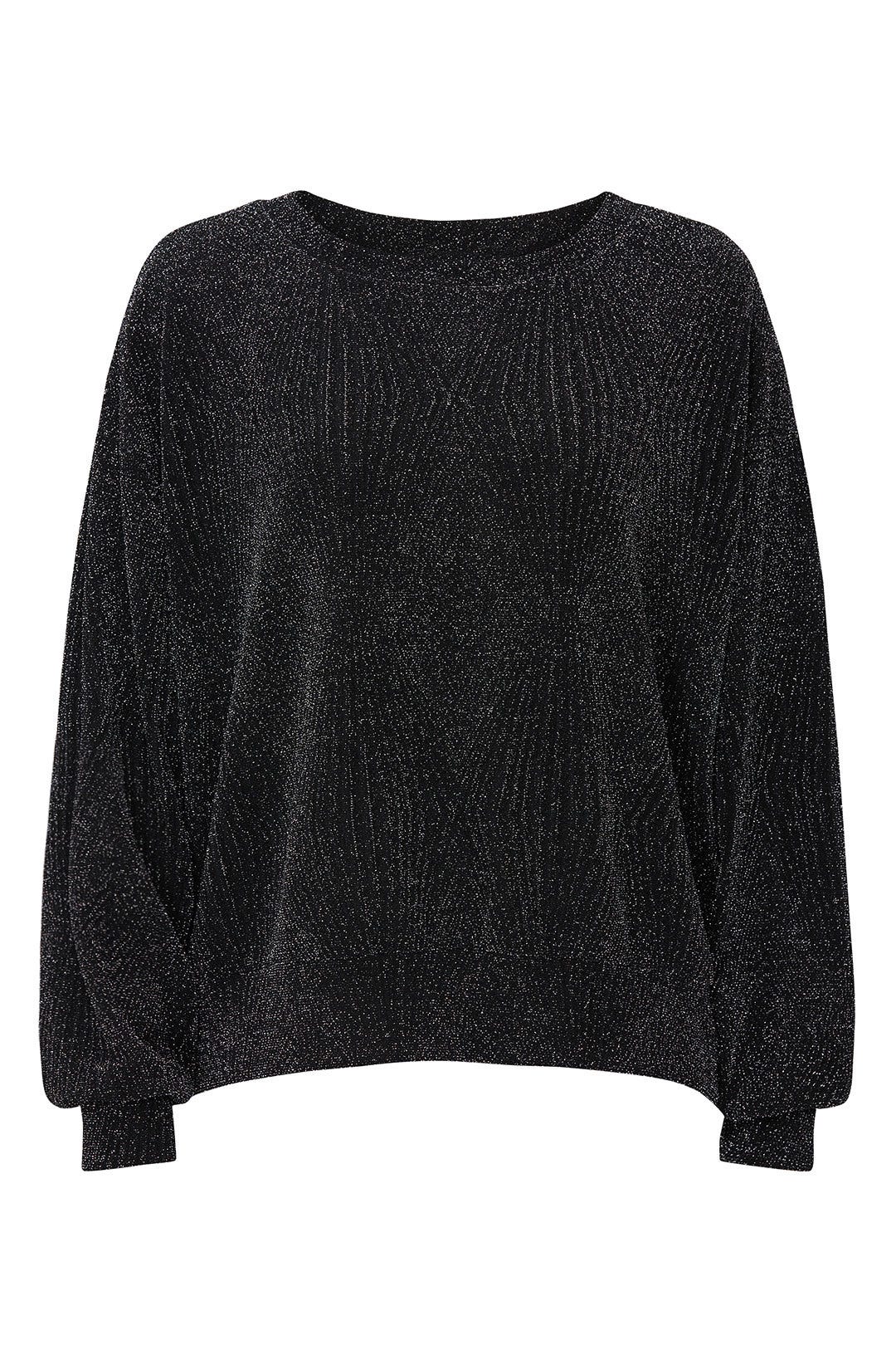 Metallic Balloon Sleeve Top by Fifteen Twenty