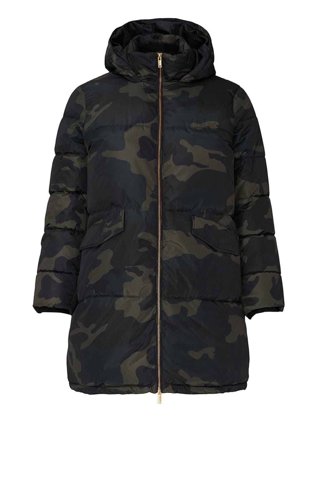 Camo Padded Aop Parka by JUNAROSE 4