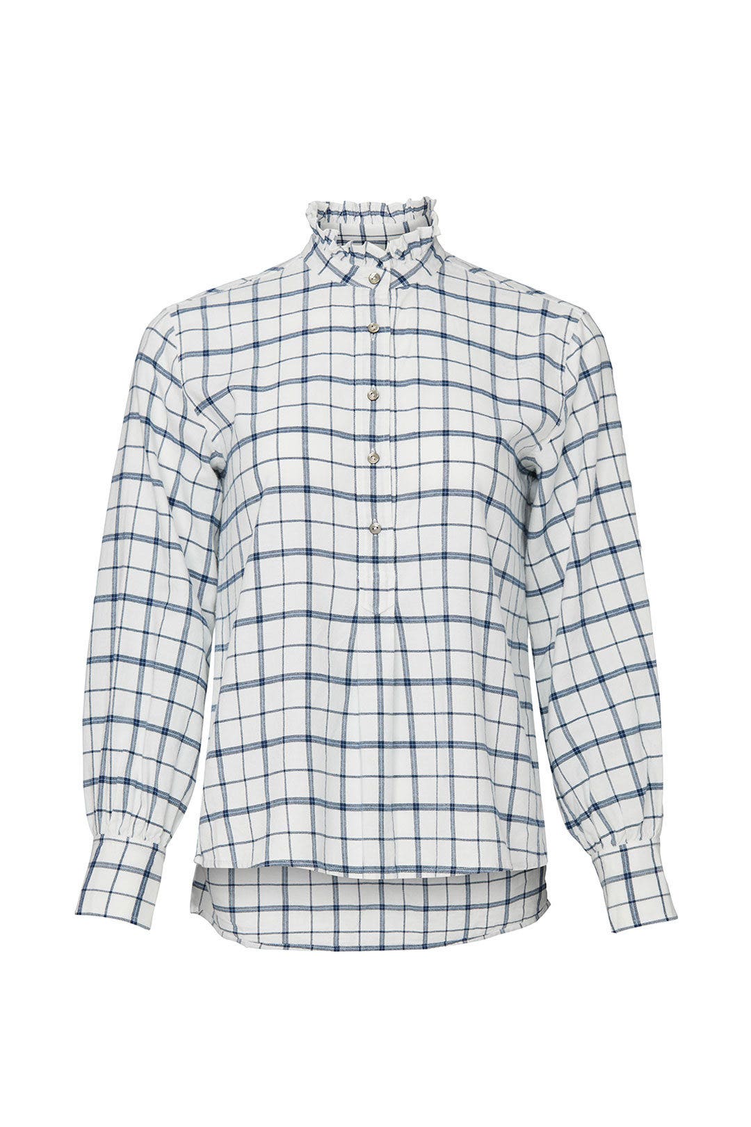 Brushed Check Long Sleeve Top by La Vie Rebecca Taylor