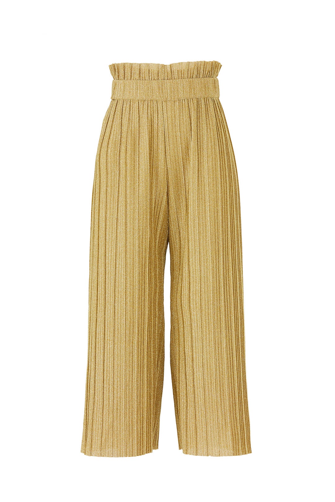 Pleated Lurex Cropped Pants by PatBO 3