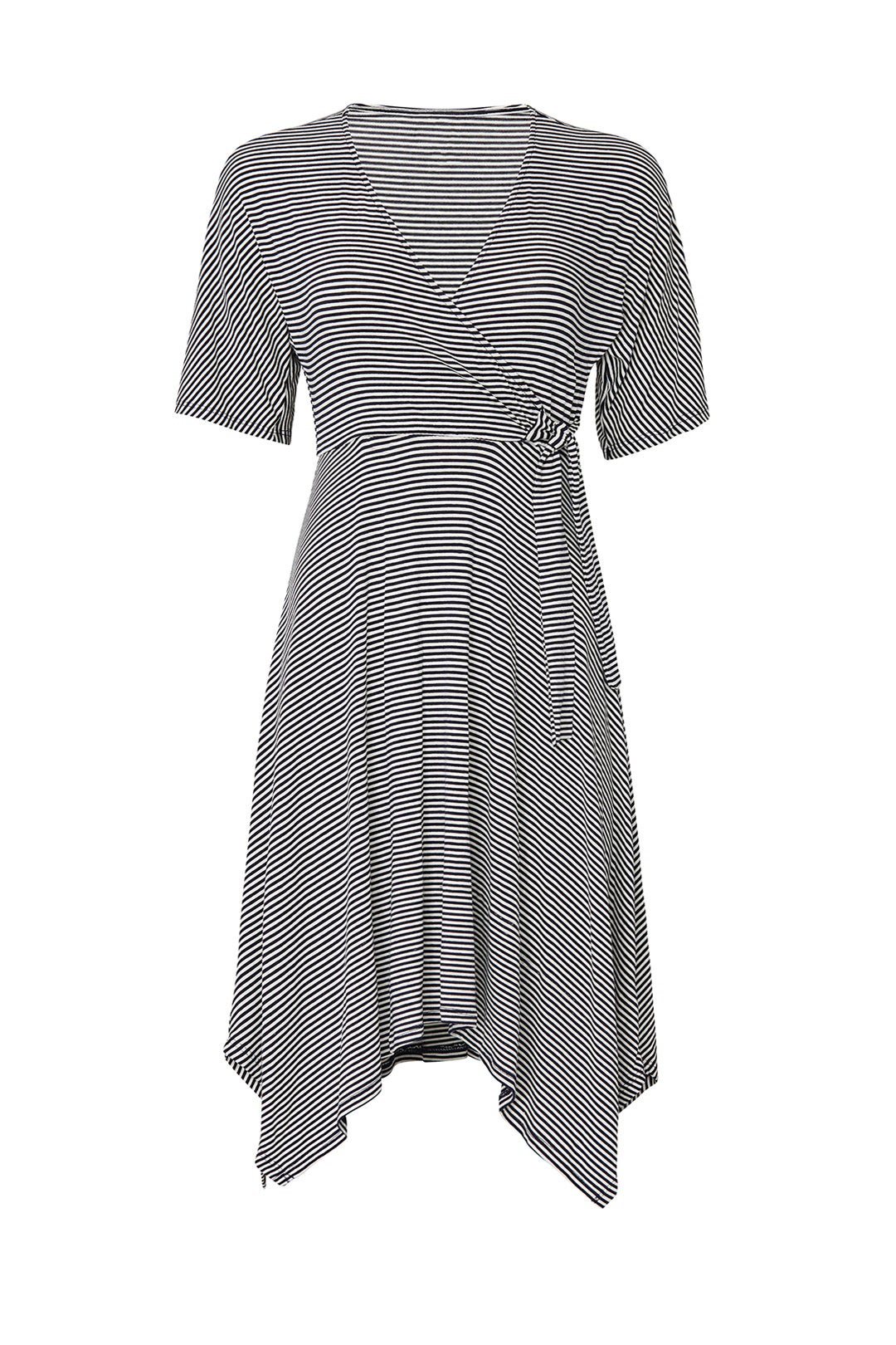 Knotted Faux Wrap Dress by B Collection by Bobeau 3