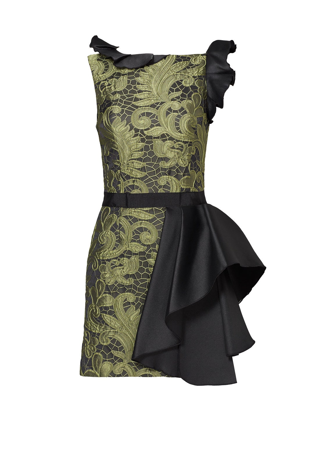 Green Paisley Sash Dress by Christian Pellizzari 3