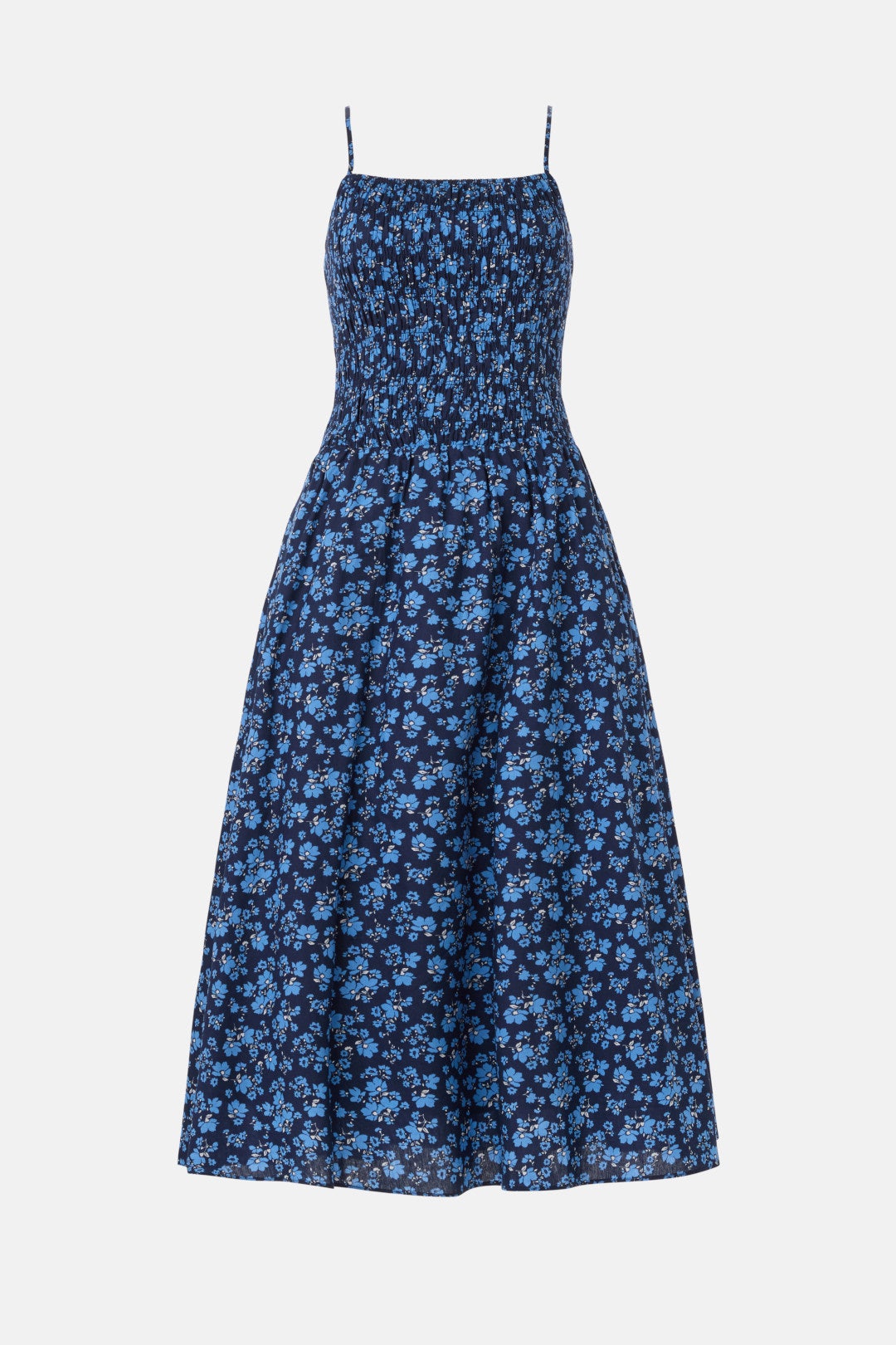 Floral Print Smocked Midi Dress by English Factory 4