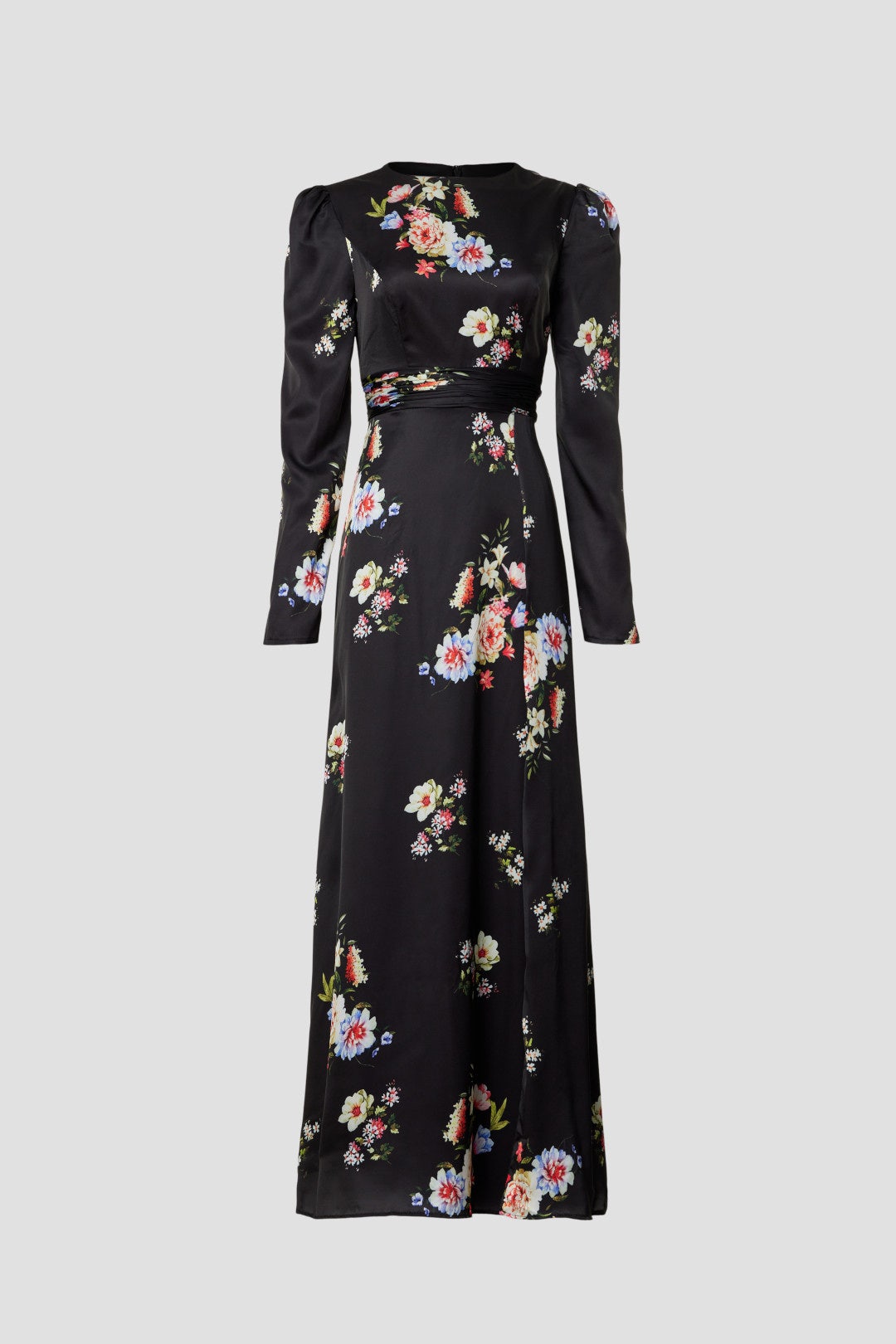 Faux Wrap Floral Gown by Ieena for Mac Duggal 4