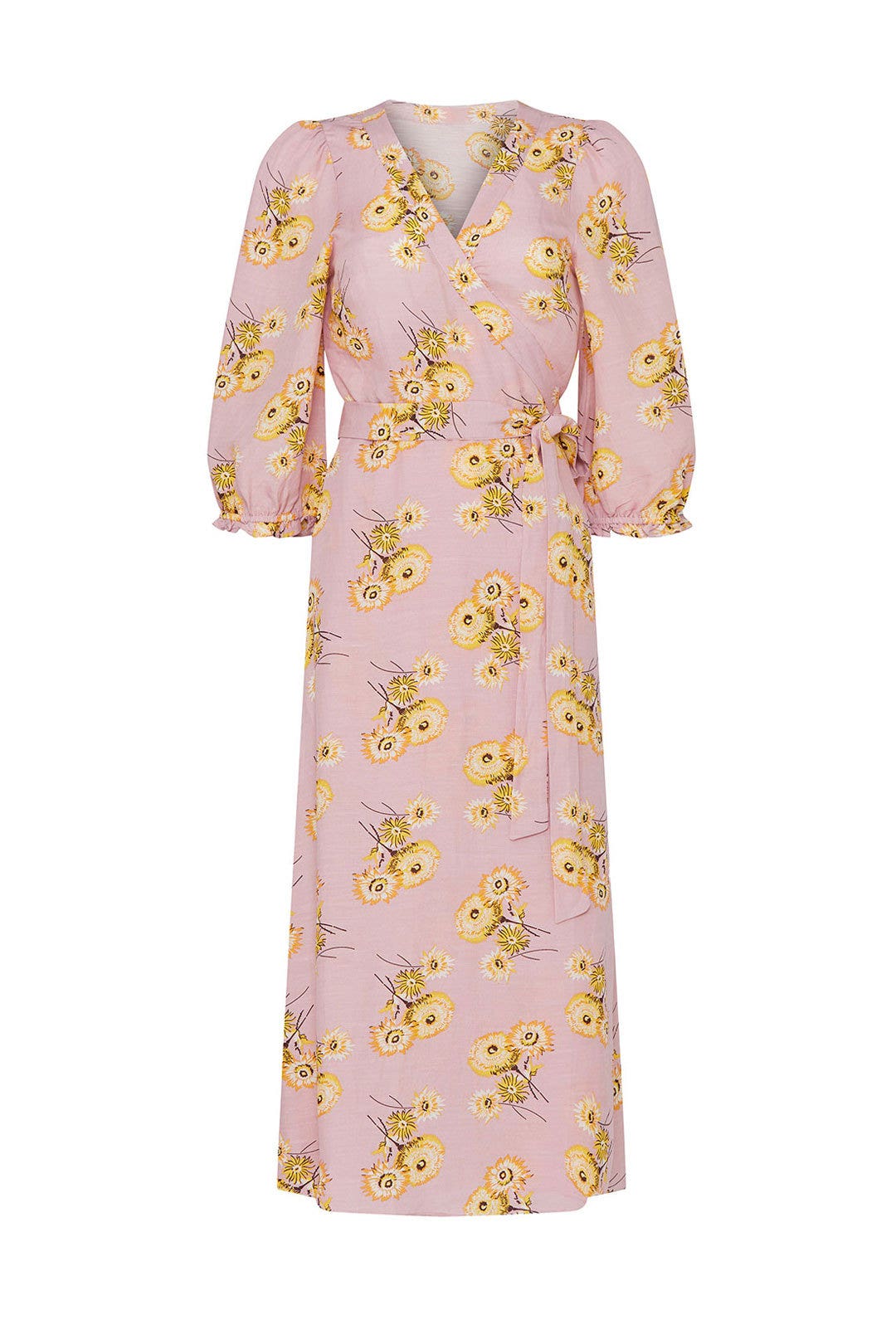 Floral Long Sleeve Wrap Dress by Madewell 4