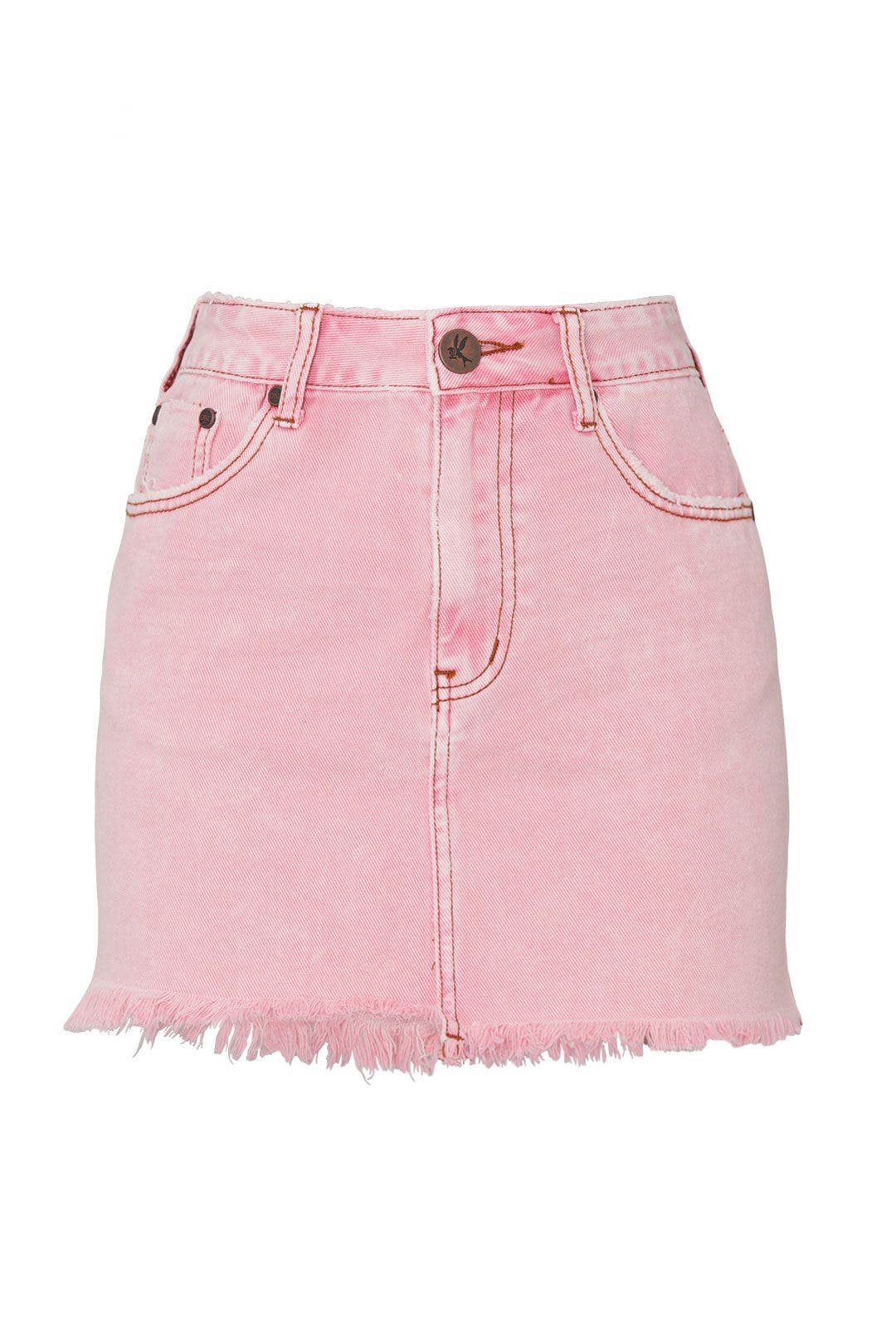 Evil Eye 2020 High Waist Denim Skirt by One Teaspoon
