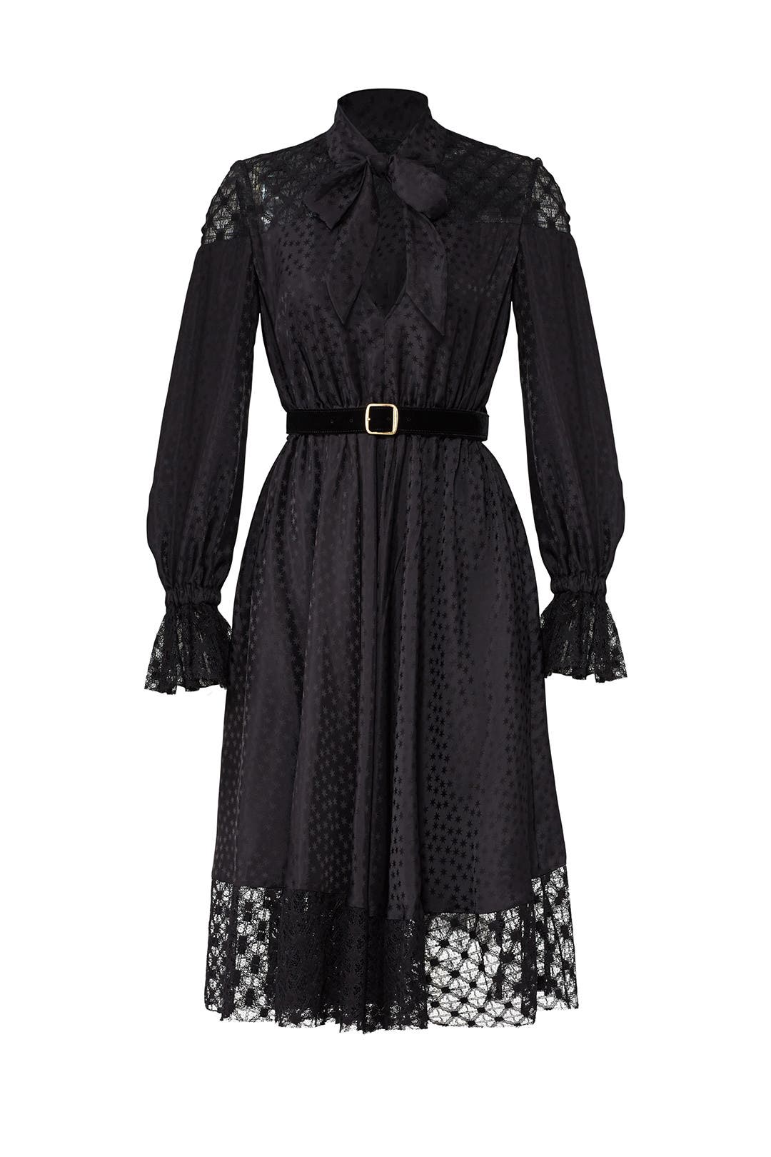 Black Lace Tie Dress by Philosophy di Lorenzo Serafini