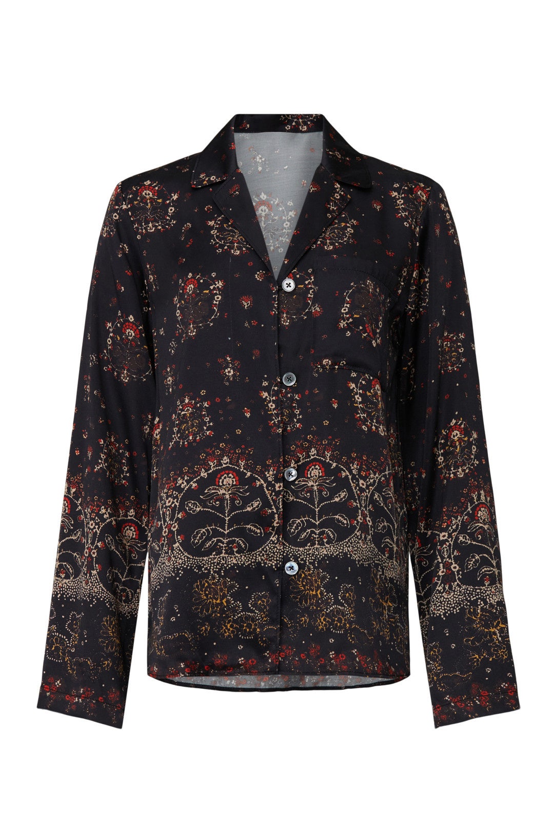 Fleur Silk Button Down by Rebecca Taylor NYC 4