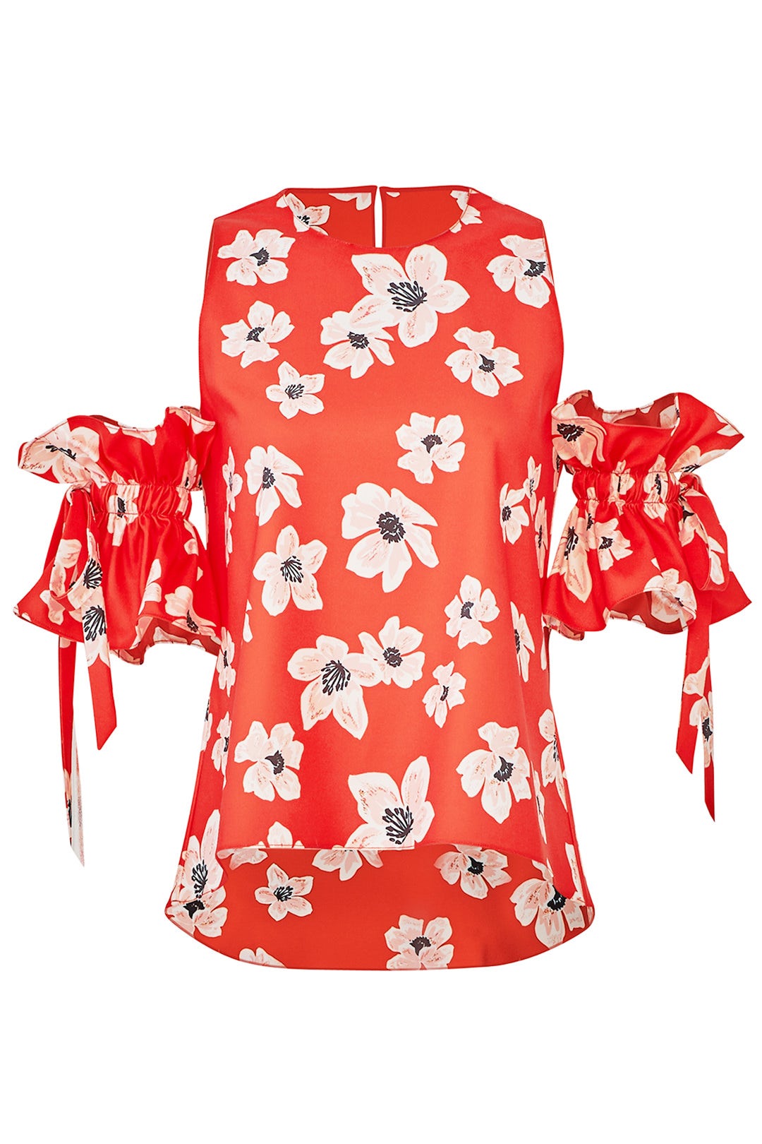 Red Floral Etta Top by SACHIN BABI