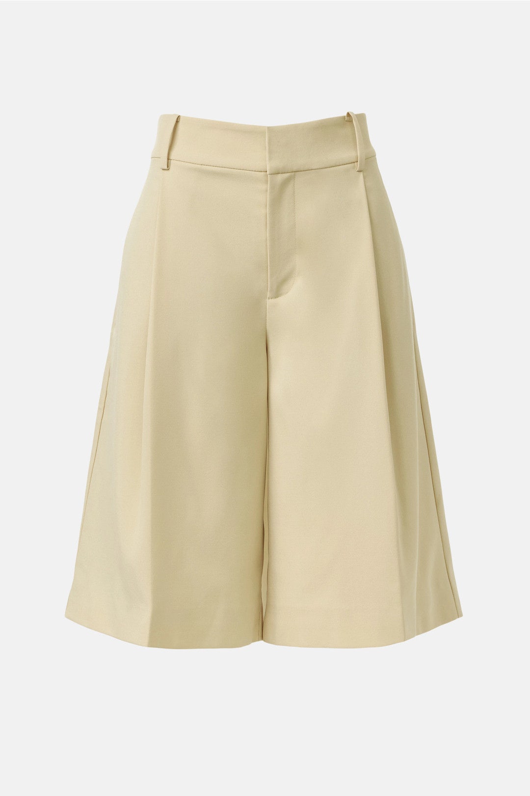 Knee Length Pleated Shorts by Toccin