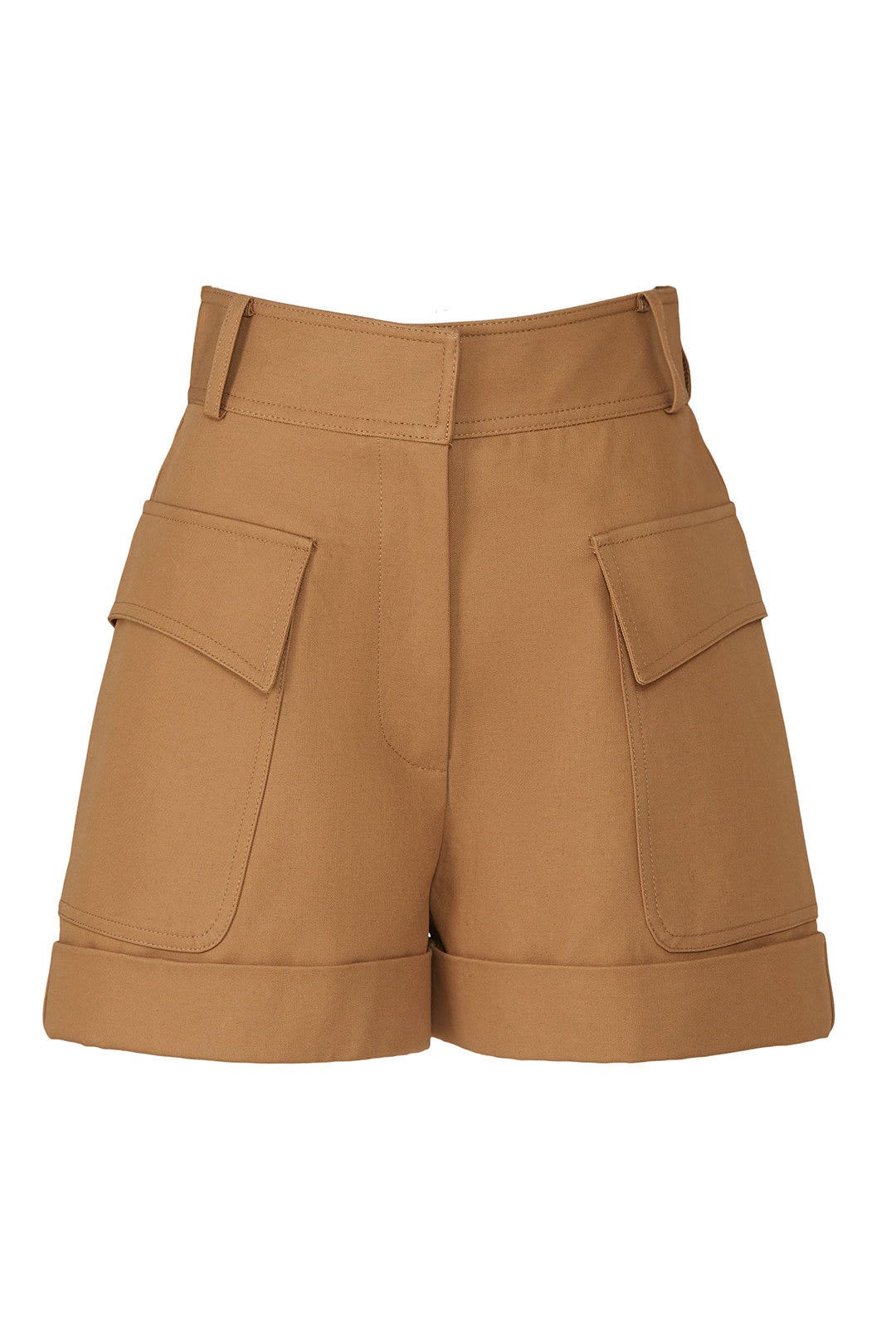 Camel Tailored Shorts by Victoria Beckham 4