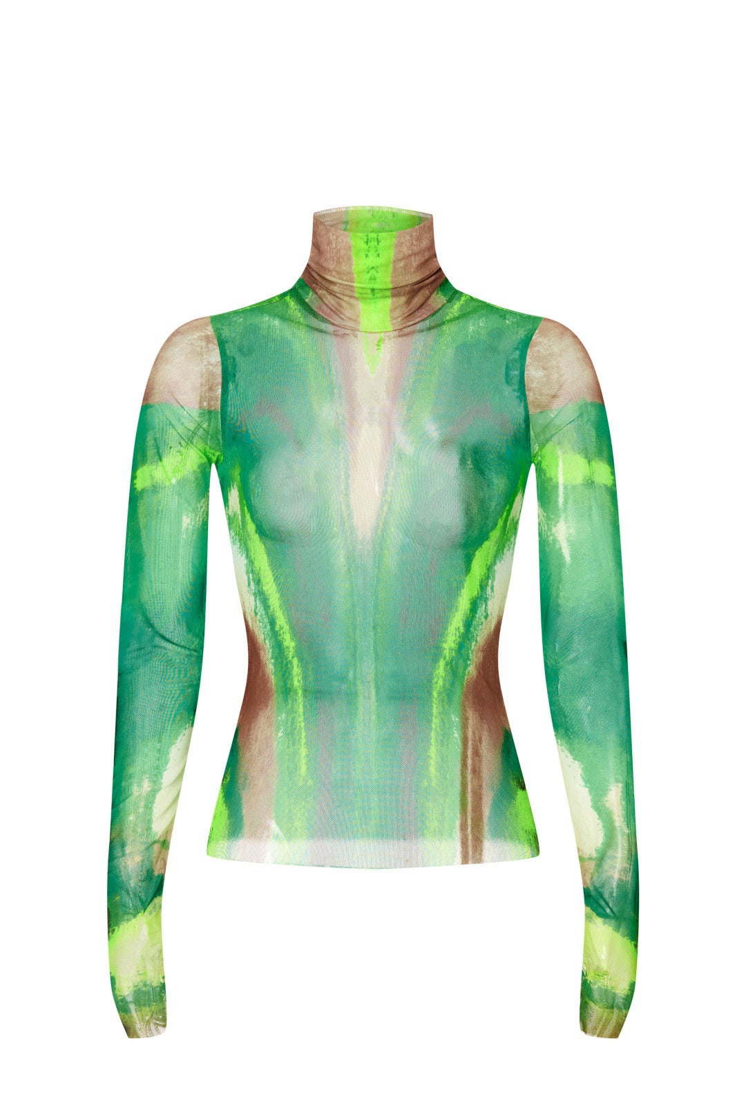 Green Watercolor Zadie Top by AFRM 4