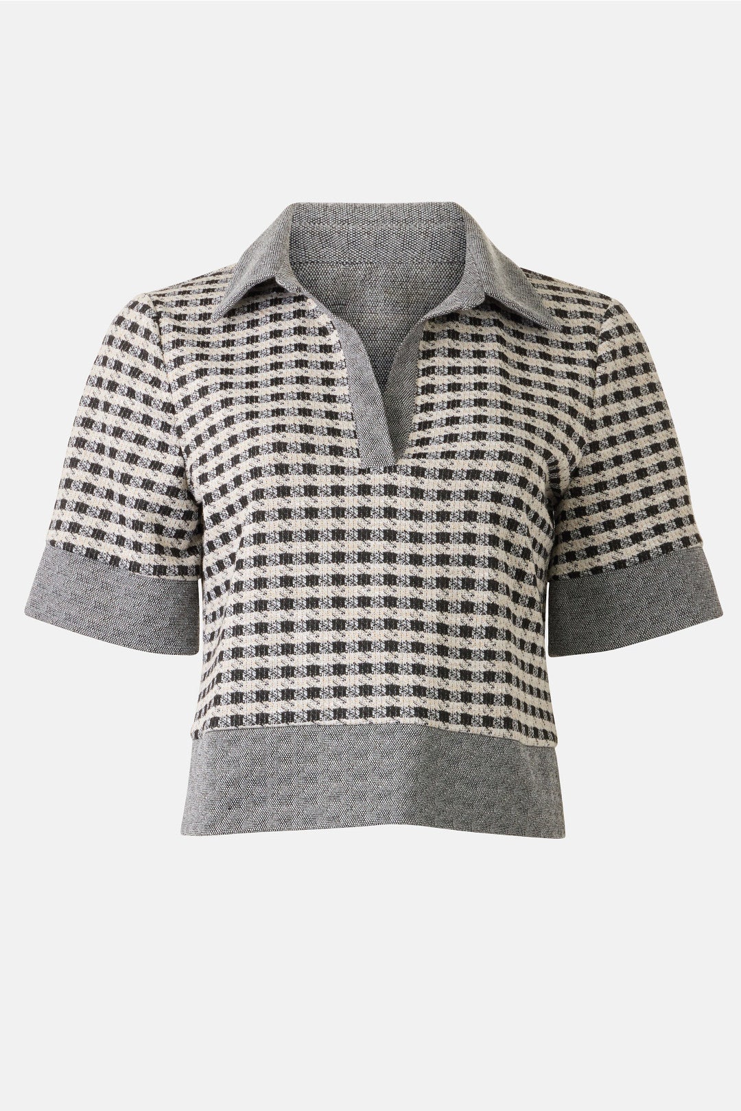 Short Sleeved Relaxed Polo Top by CeCe 4