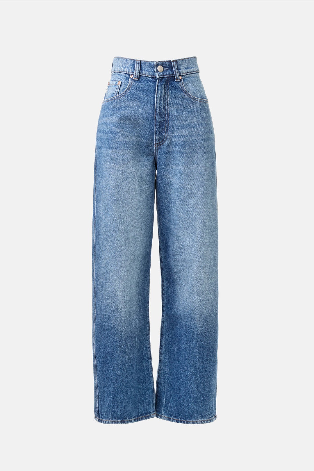 Taylor Medium Blue Relaxed Barrel Jeans by DL1961 4