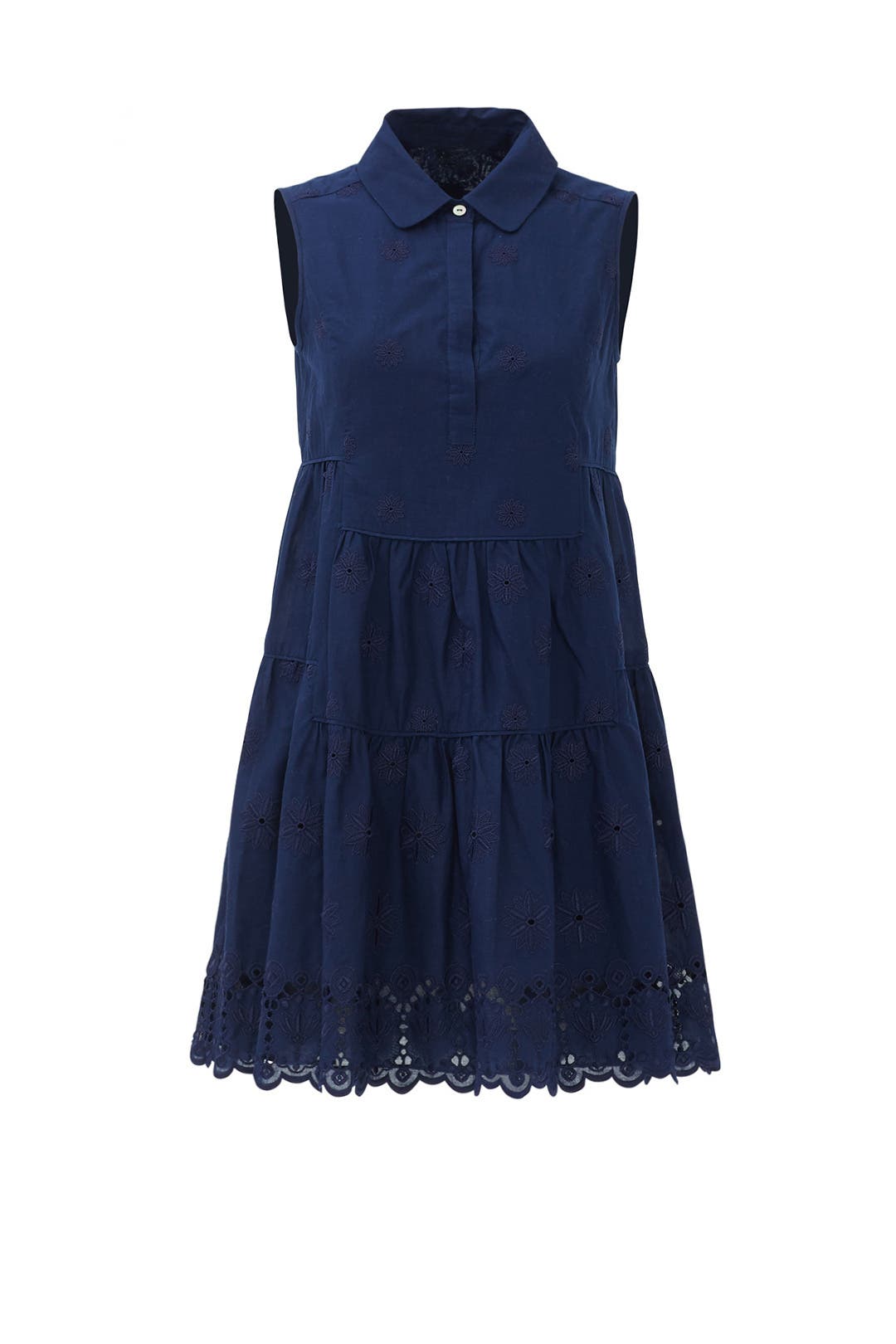 DIANE VON FURSTENBERG★100％シルク/半袖シャツ/フリル【レディースL/10/紺/ネイビー】◆BG627 DIANE VON FURSTENBERG 100％シルク/半袖シャツ/フリル