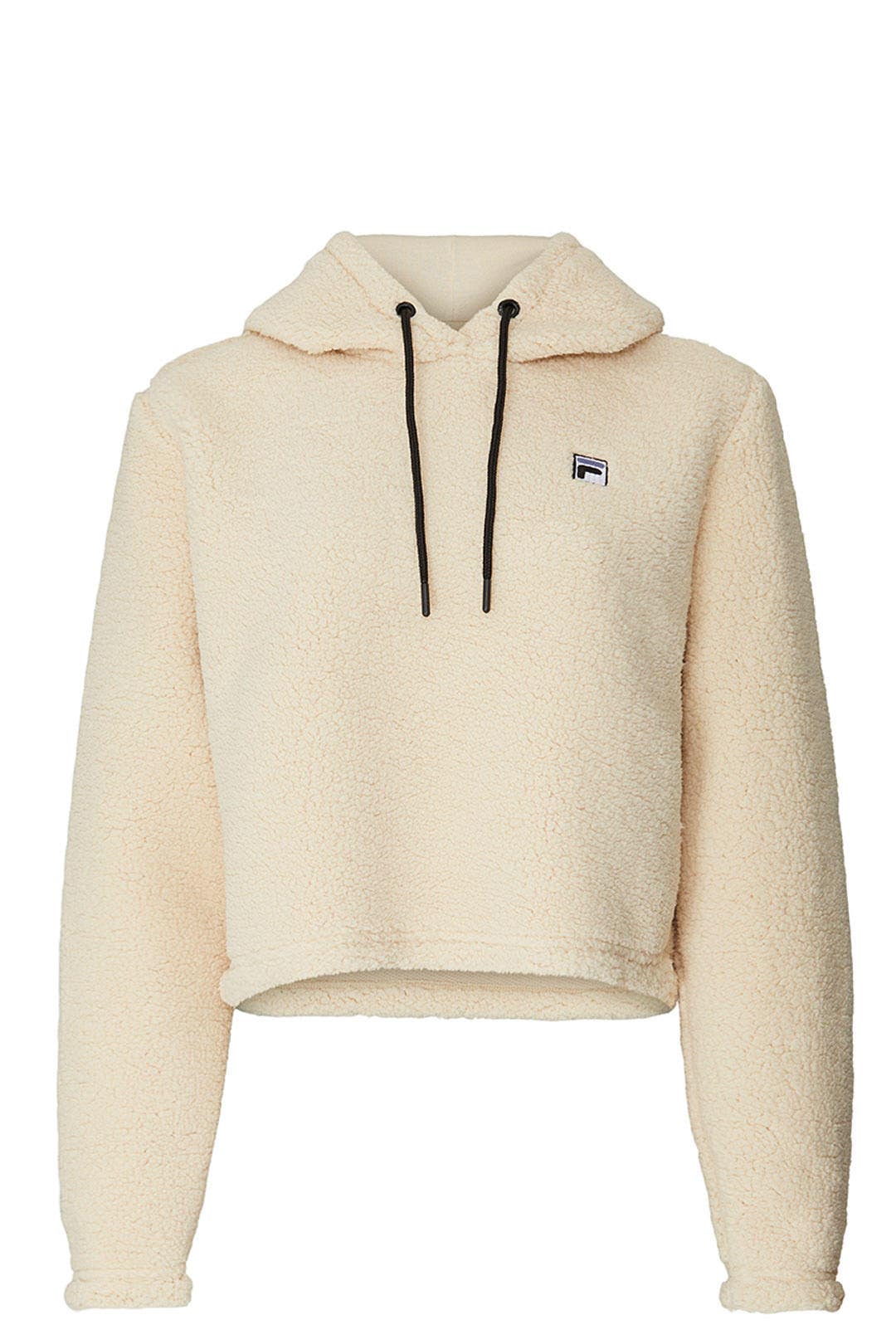 Ember Faux Sherpa Cropped Hoodie by FILA 4