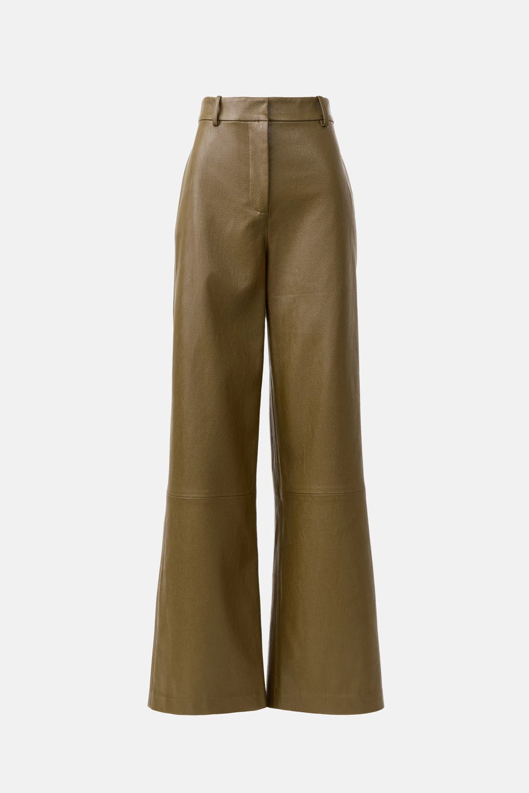 Green Faux Leather Wide Leg Pants by Rosetta Getty x RTR | Rent