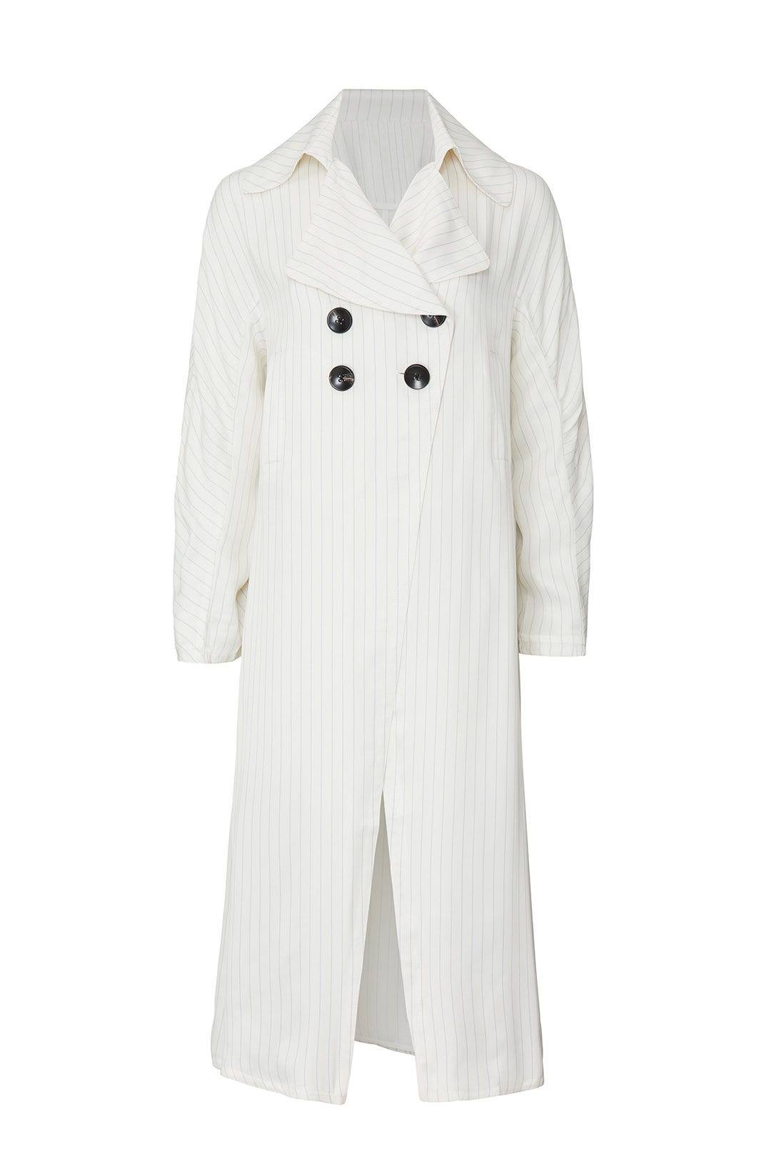 Pinstriped Trench Coat by Self-Portrait 3