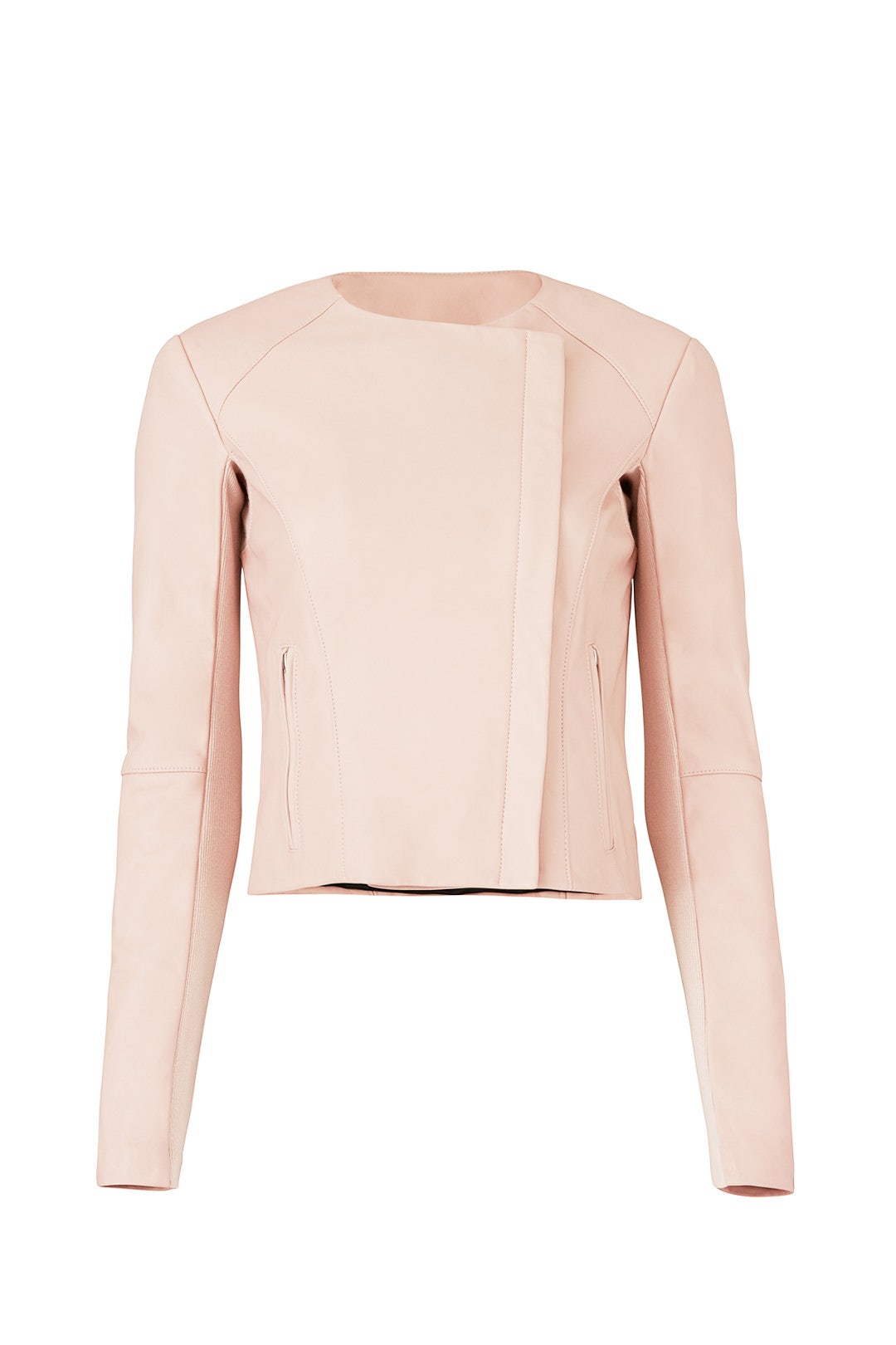 Blush Dali Leather Jacket by VEDA 3