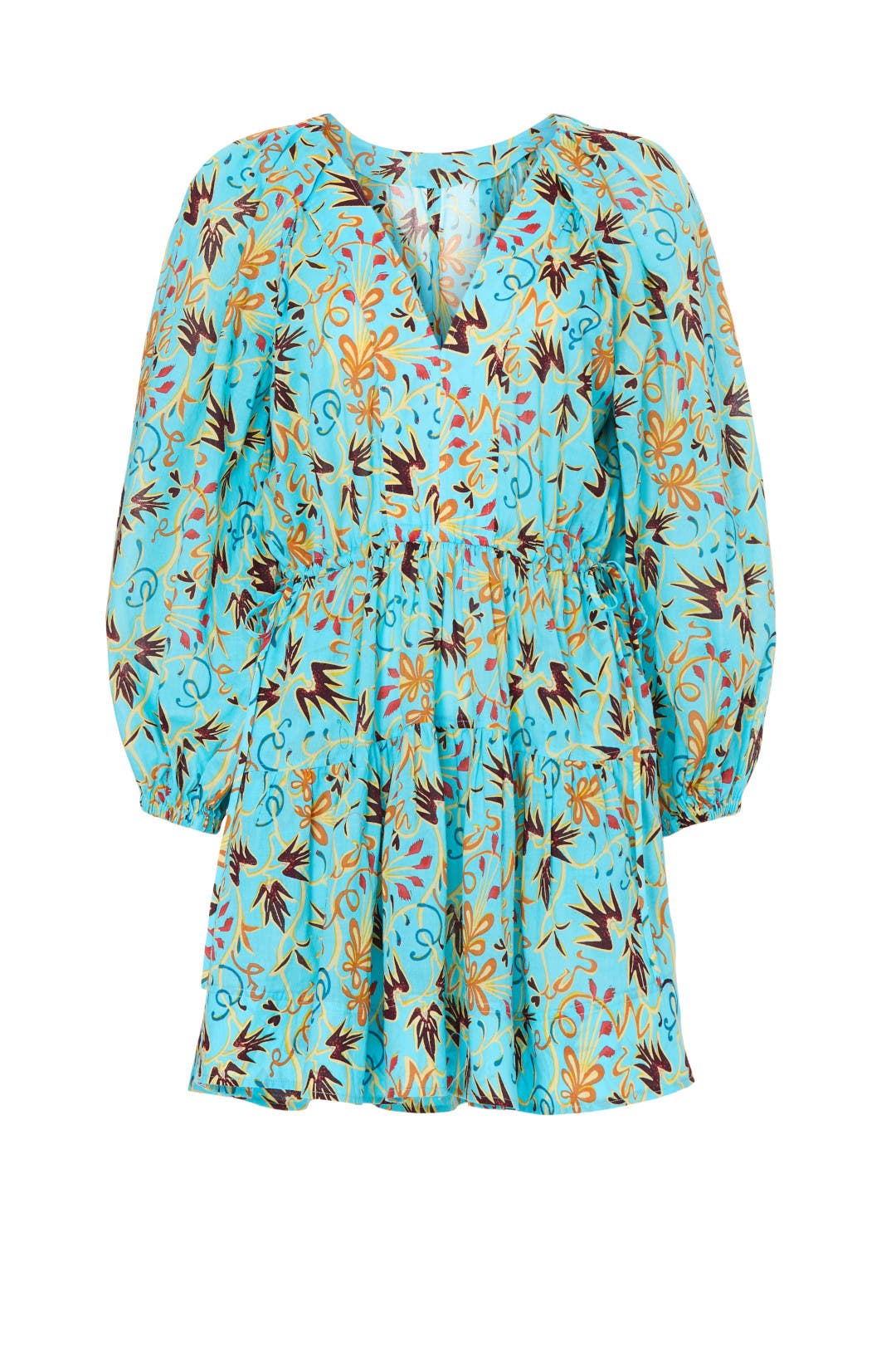Floral Chiffon Pretty Little Thing Blue Wrap Dress Knightsbridge