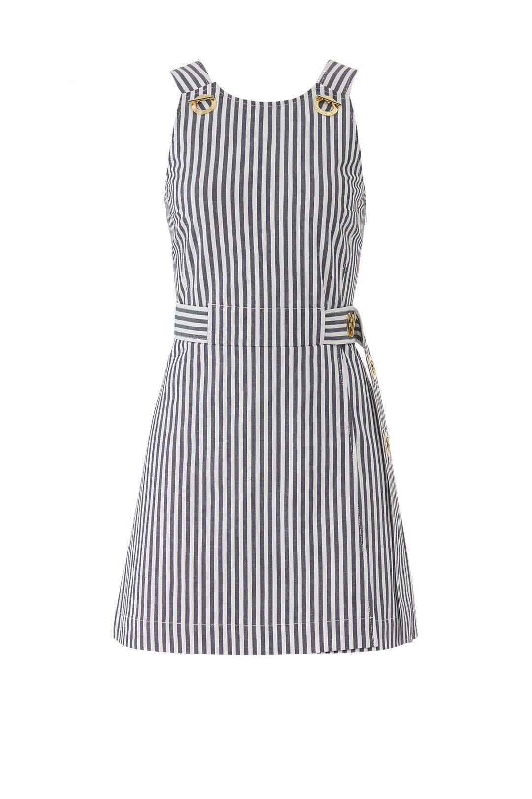 Striped Apron Dress by Derek Lam 10 Crosby
