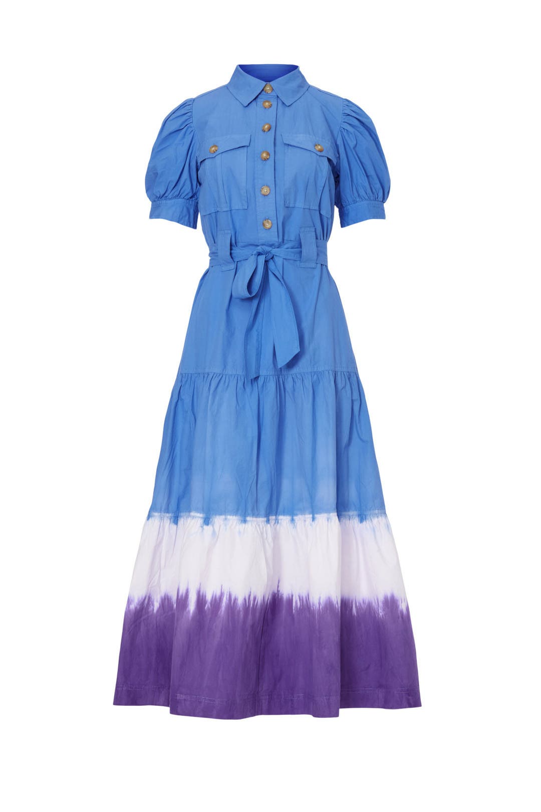 Blue Dip Dye Midi Dress by Derek Lam 10 Crosby x RTR | Rent the Runway