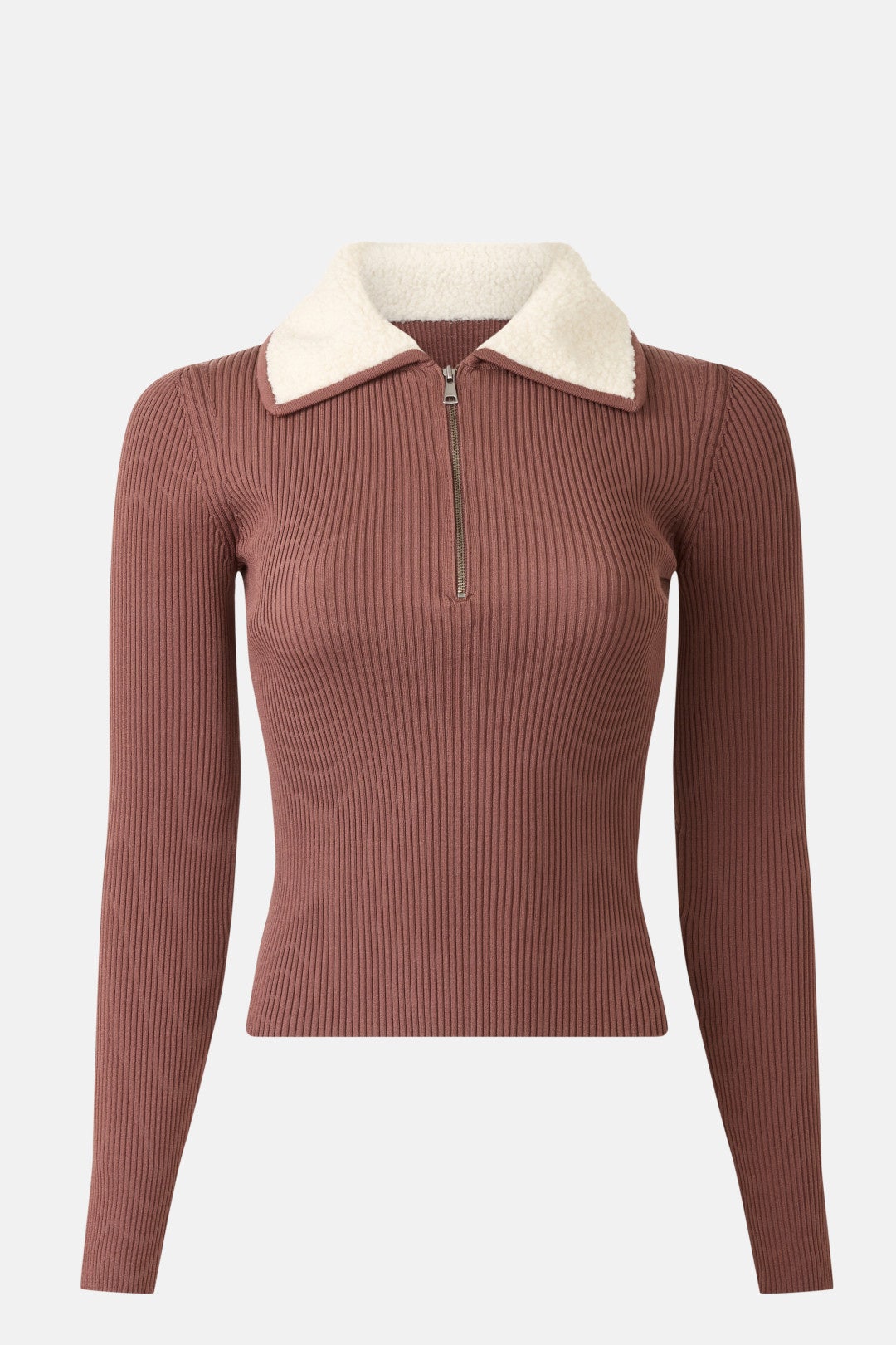 Sherpa Collared Knit by SIMKHAI 4