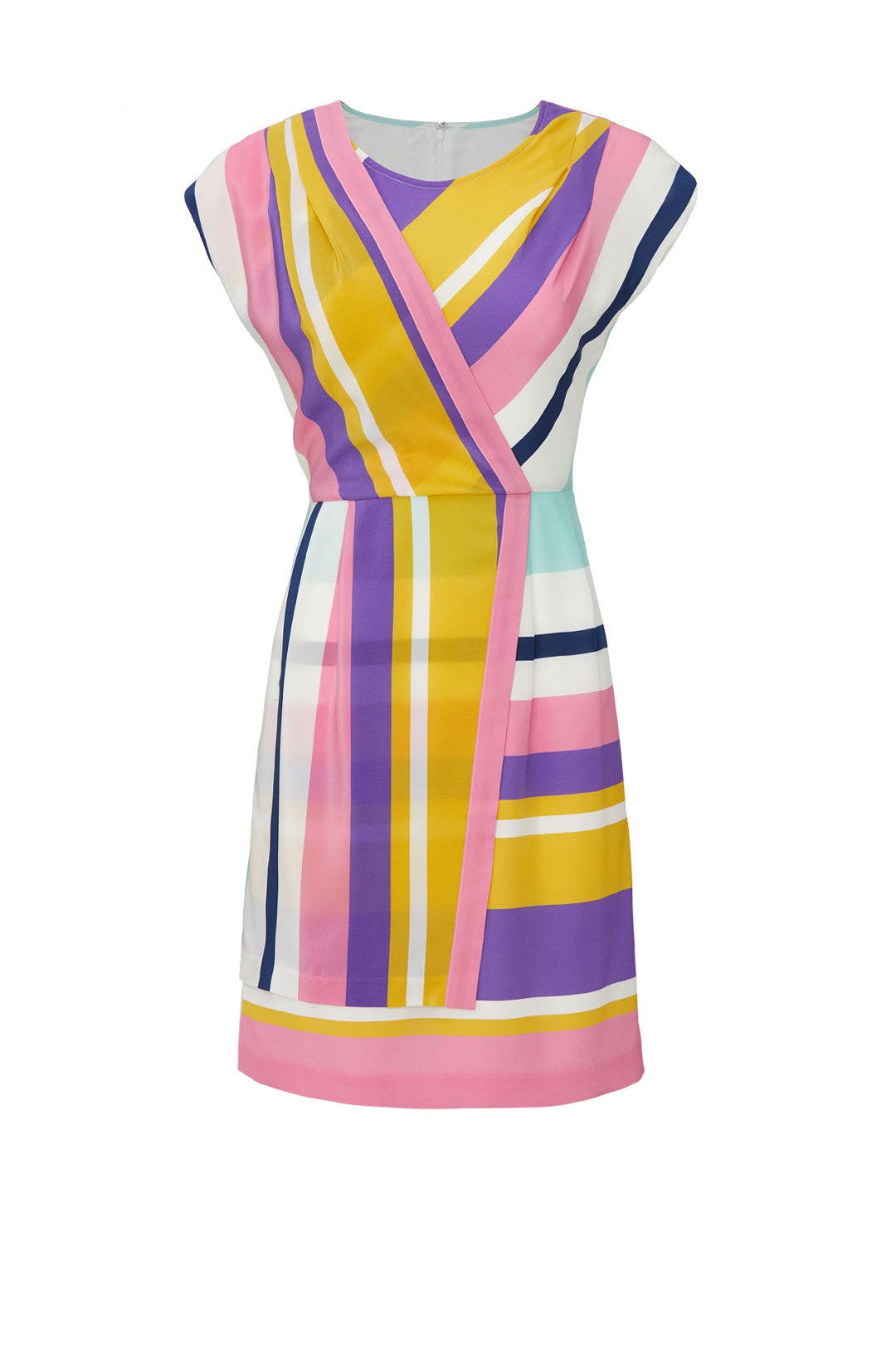 Combo Striped Faux Wrap Dress by Slate & Willow