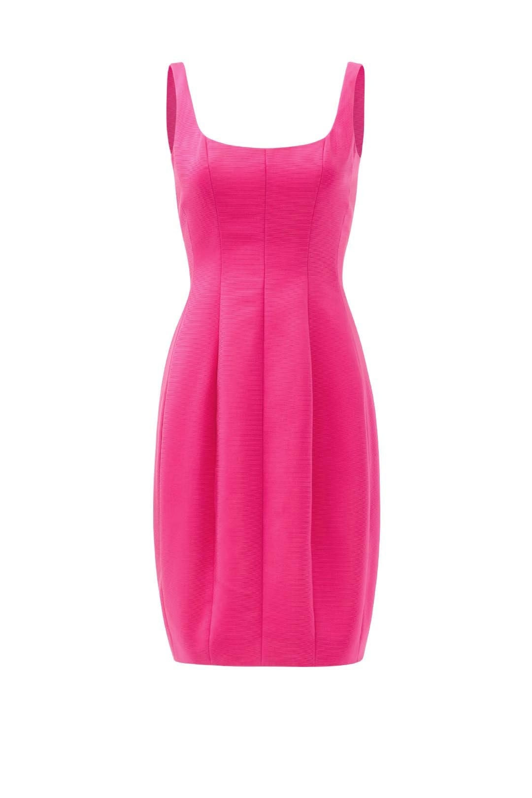Pink Silk Bubble Dress by Carmen Marc Valvo 3