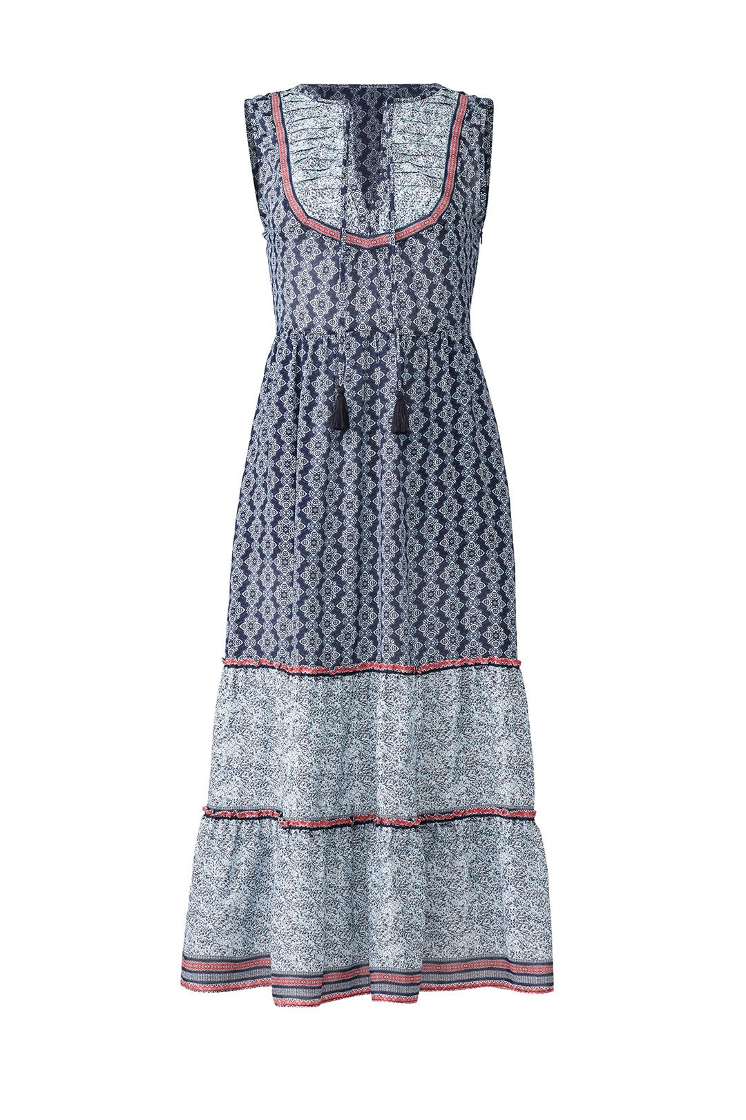 Avery Border Print Midi Dress by Greylin