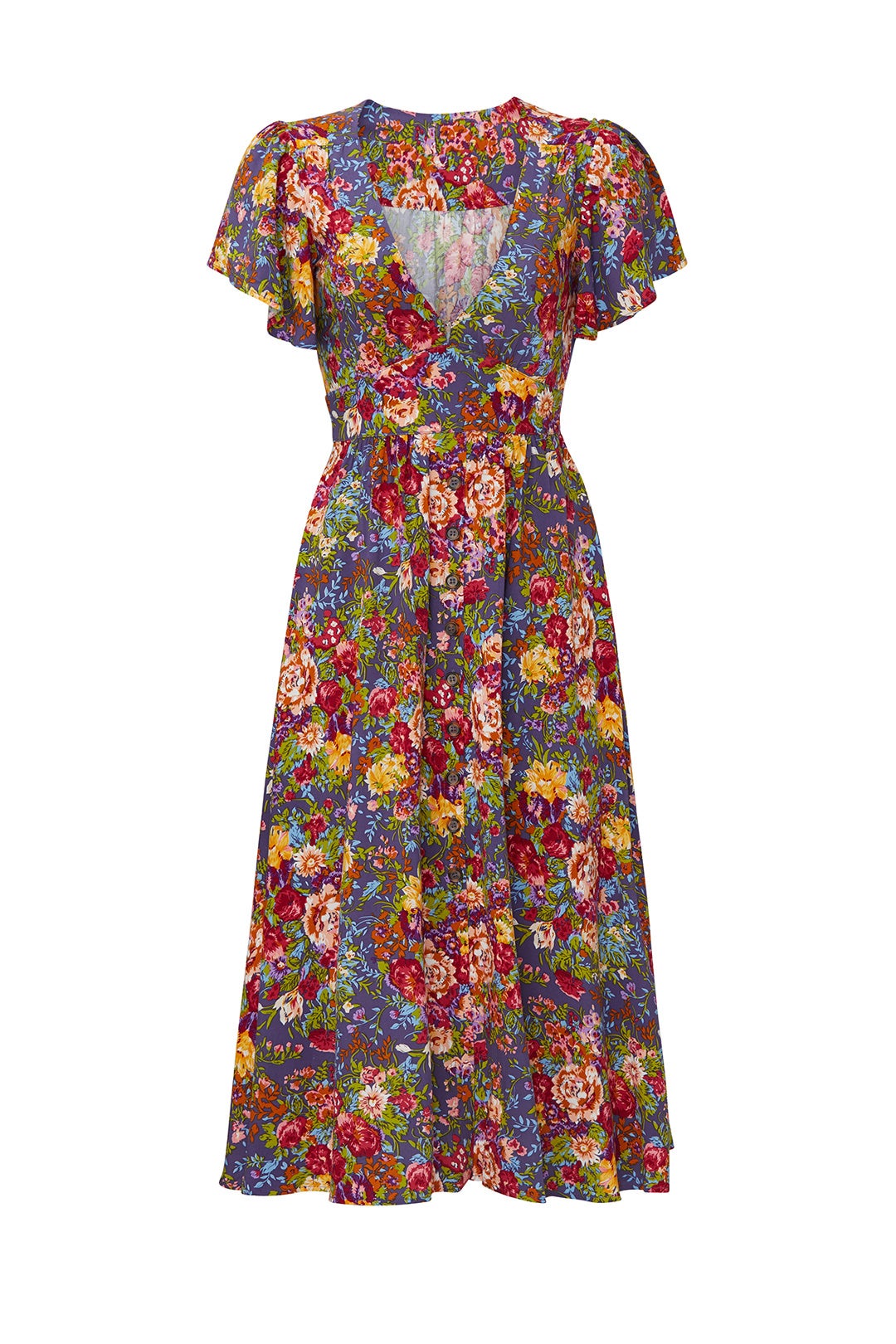 Magnolia Violet Midi Dress by Auguste 3