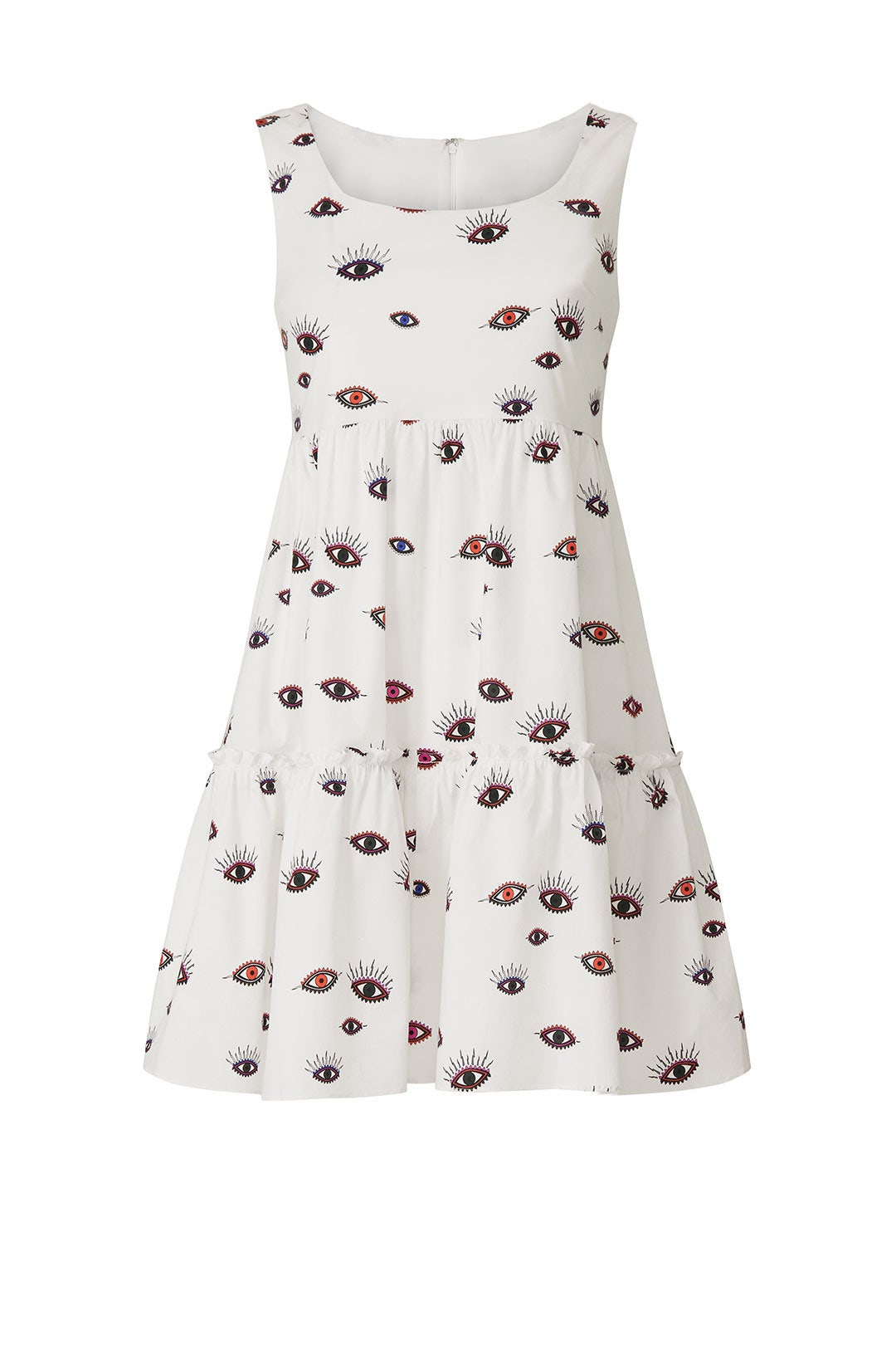 White Evil Eye Dress by Nicole Miller 4