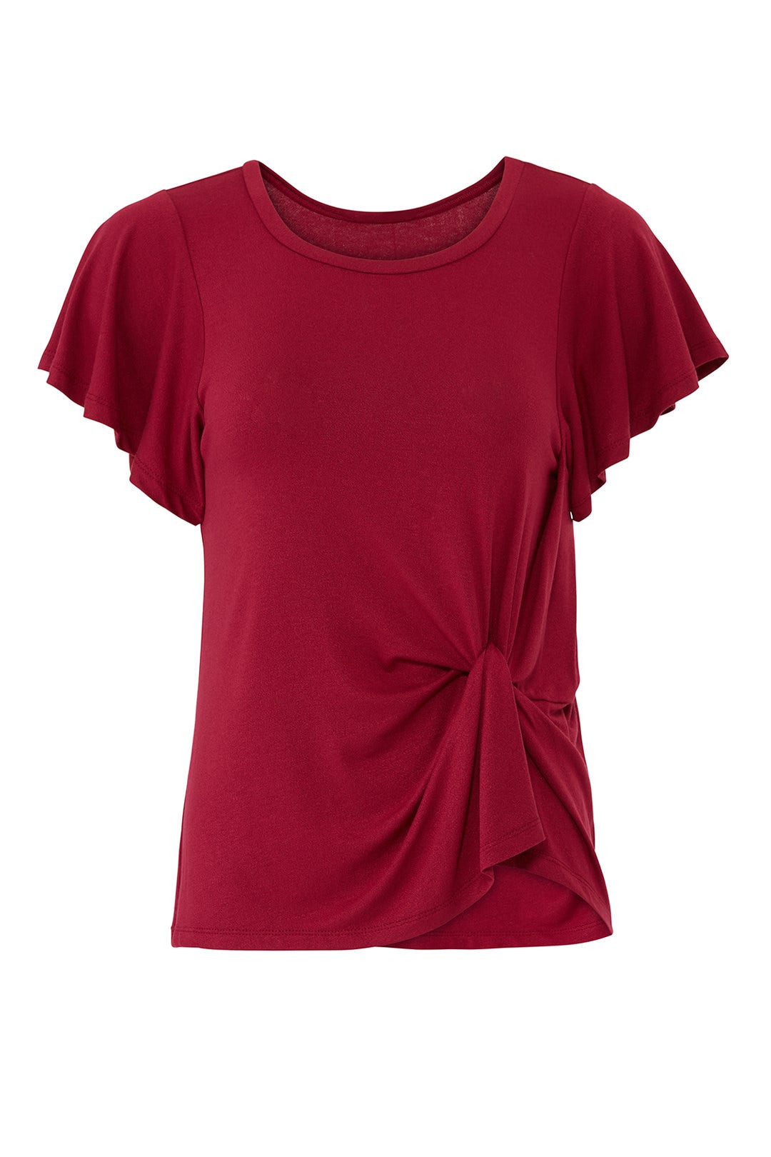 Burgundy Knot Top by Slate & Willow