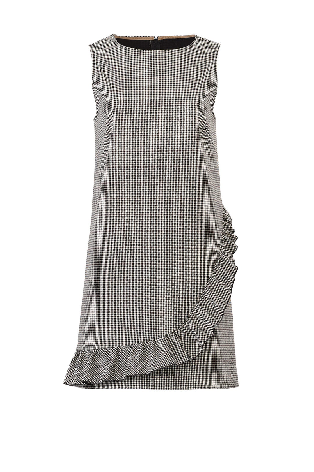 Houndstooth Ruffle Shift by Tara Jarmon