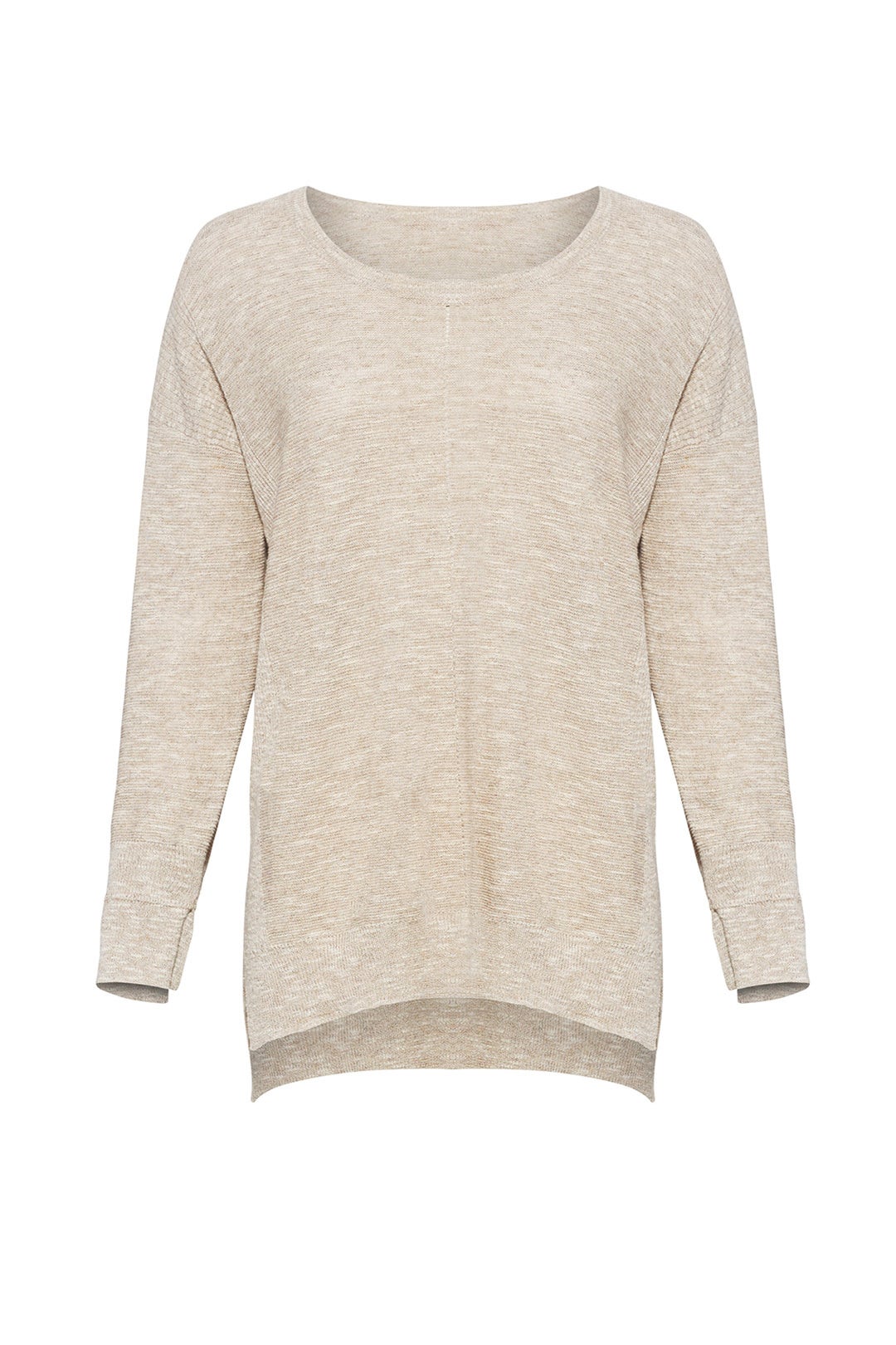 Beige Linen Sweater by HALSTON