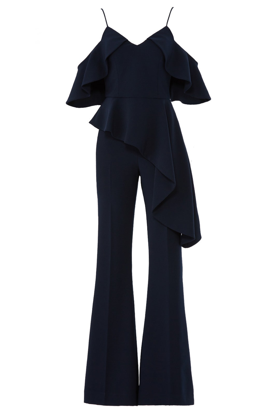 Navy Cold Shoulder Jumpsuit by Christian Siriano 3